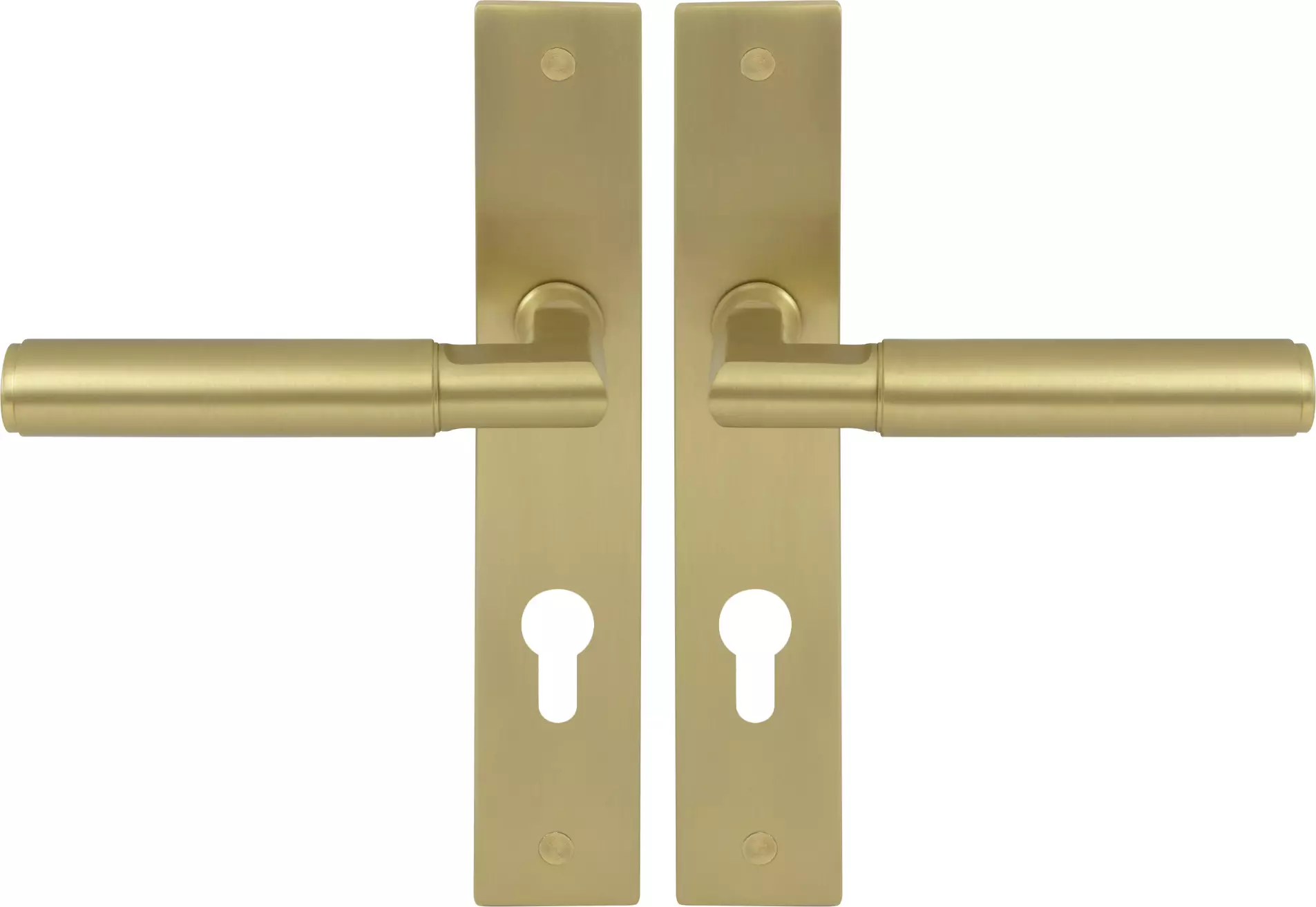 Lumina Longplate Euro Handles - Plain - MSB