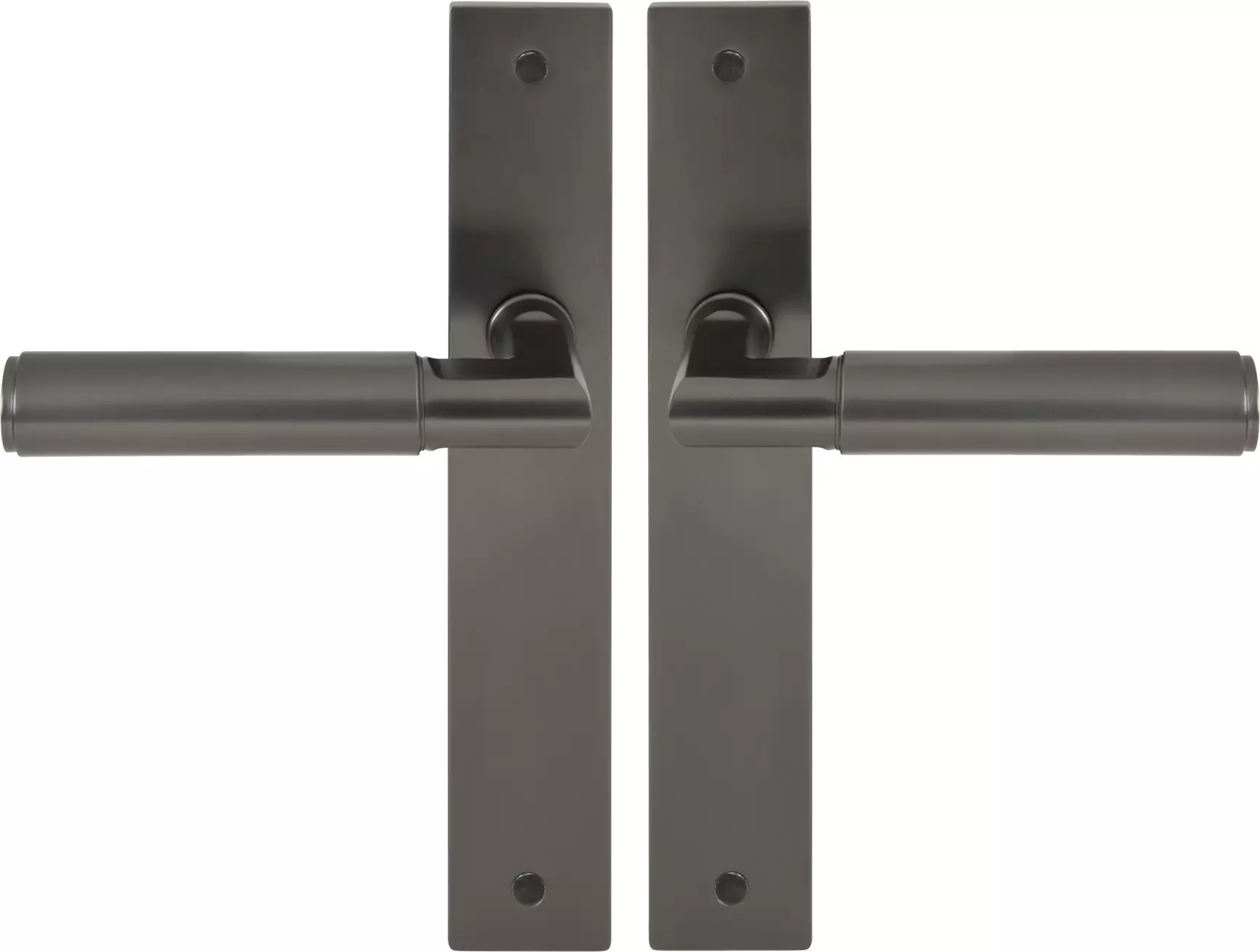 Lumina Longplate Lever Set - Plain - GN