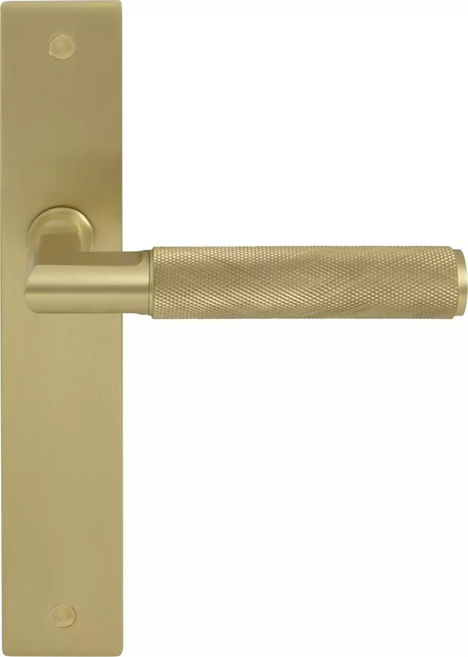Lumina Longplate Dummy Lever LH - Diamond Knurl   - MSB