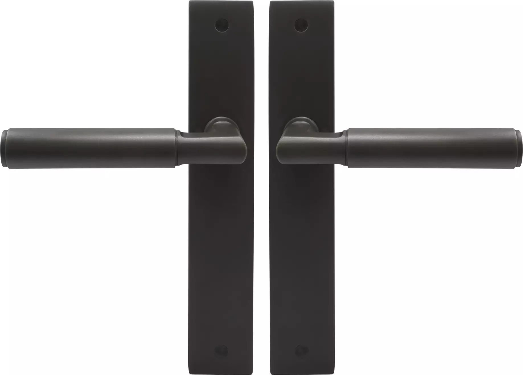 Lumina Longplate Lever Set - Plain - DRB