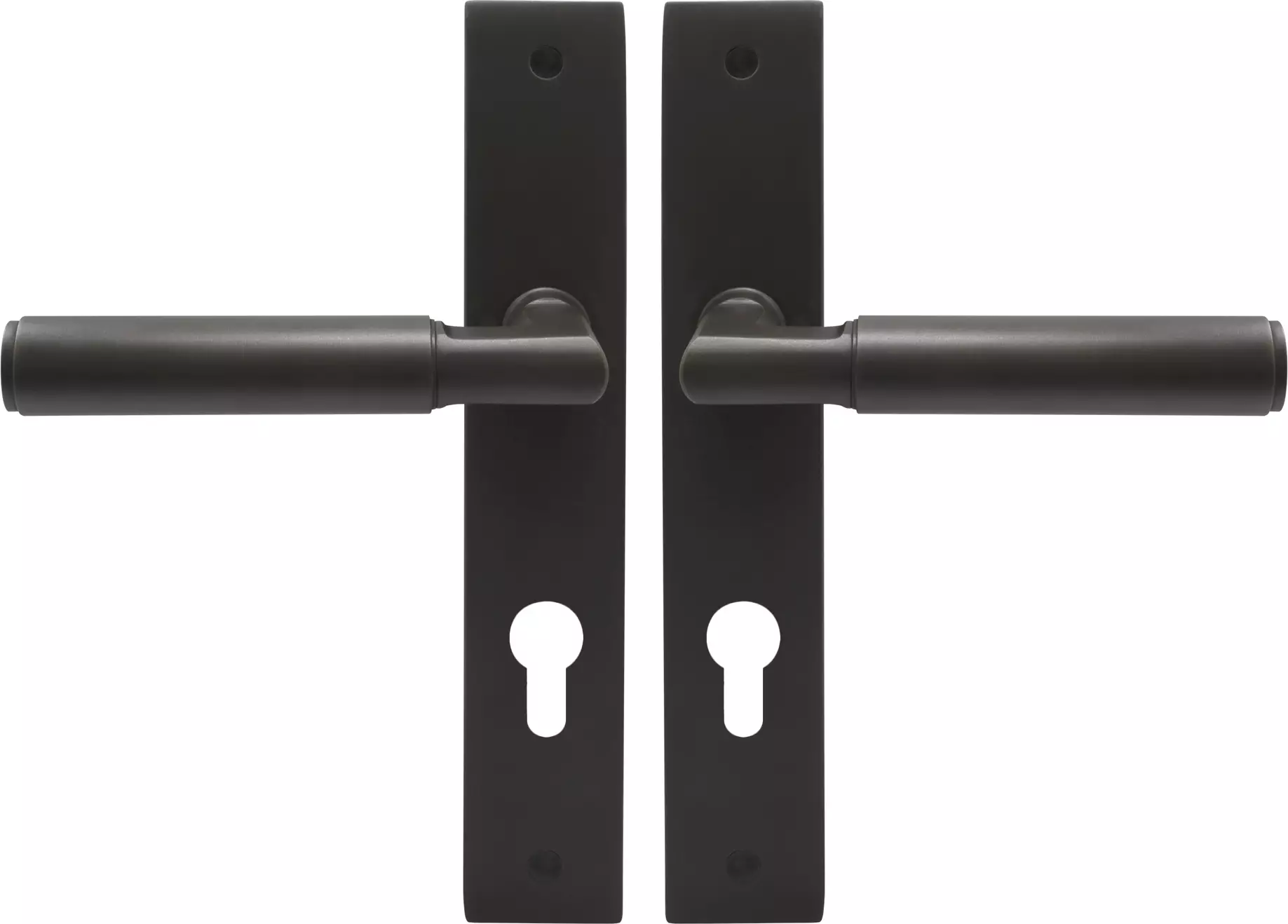 Lumina Longplate Euro Handles - Plain - DRB
