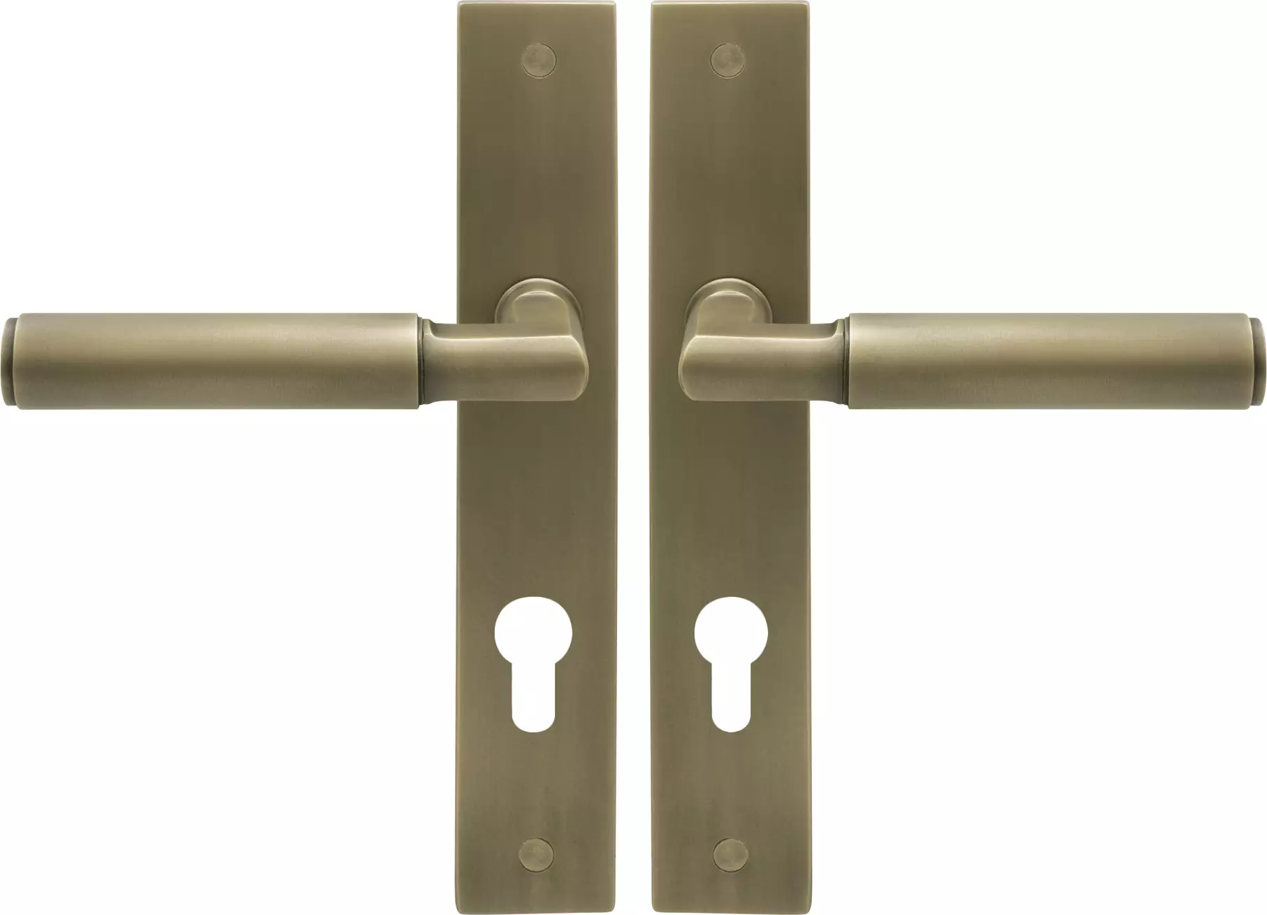 Lumina Longplate Euro Handles - Plain - RB