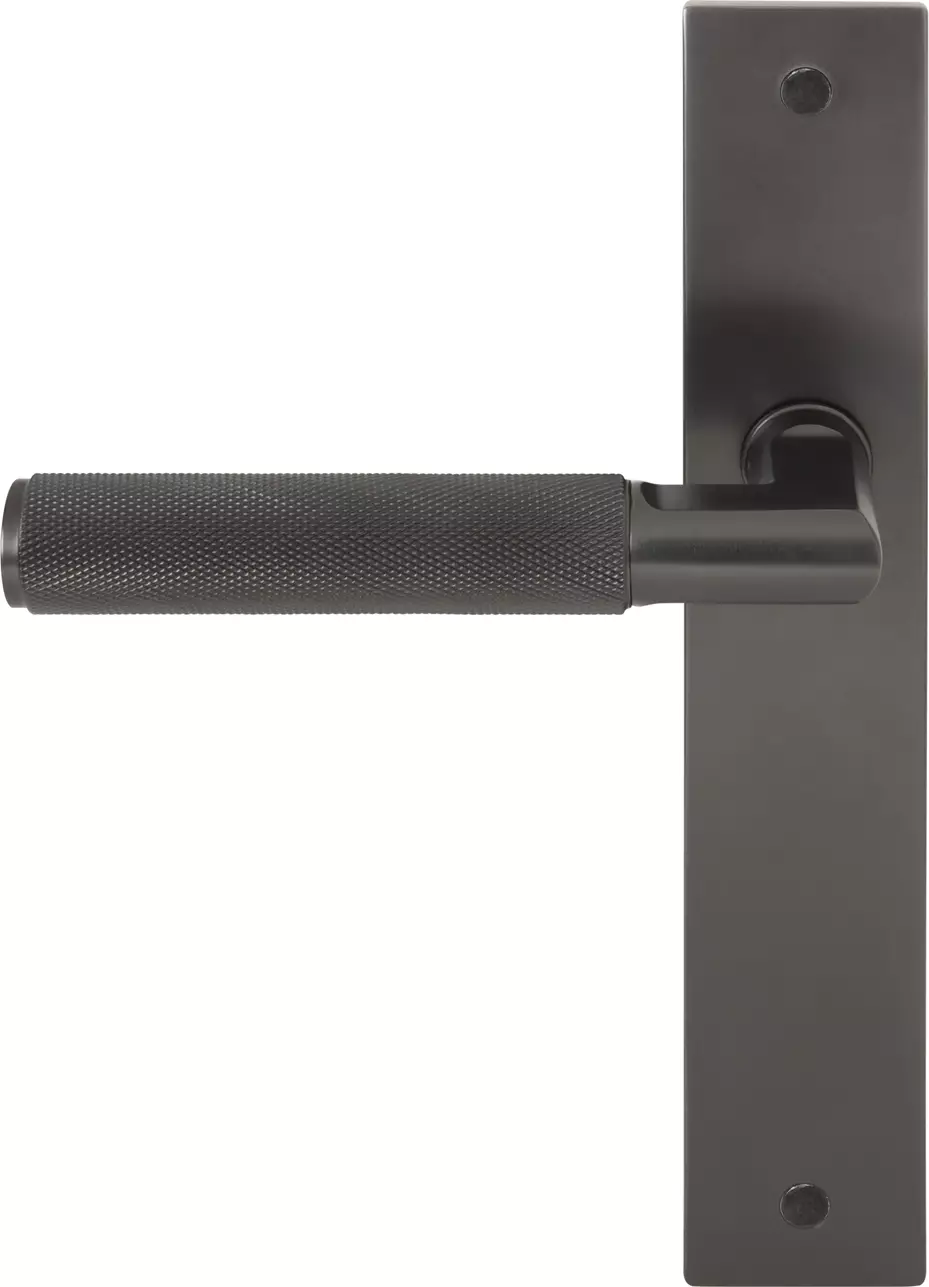 Lumina Longplate Dummy Lever RH - Diamond Knurl   - GN