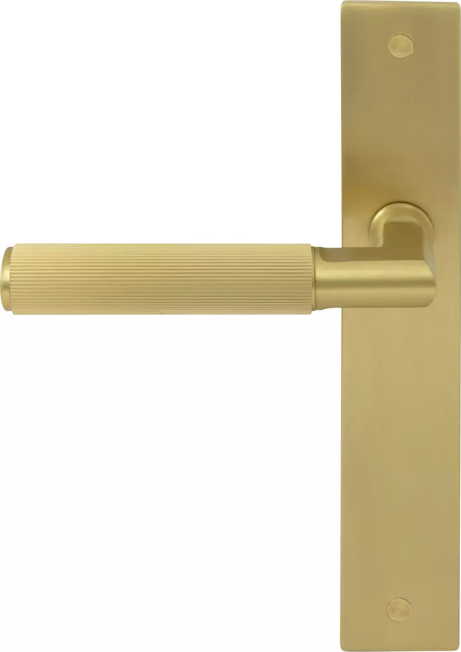 Lumina Longplate Dummy Lever RH - Linear Knurl - MSB