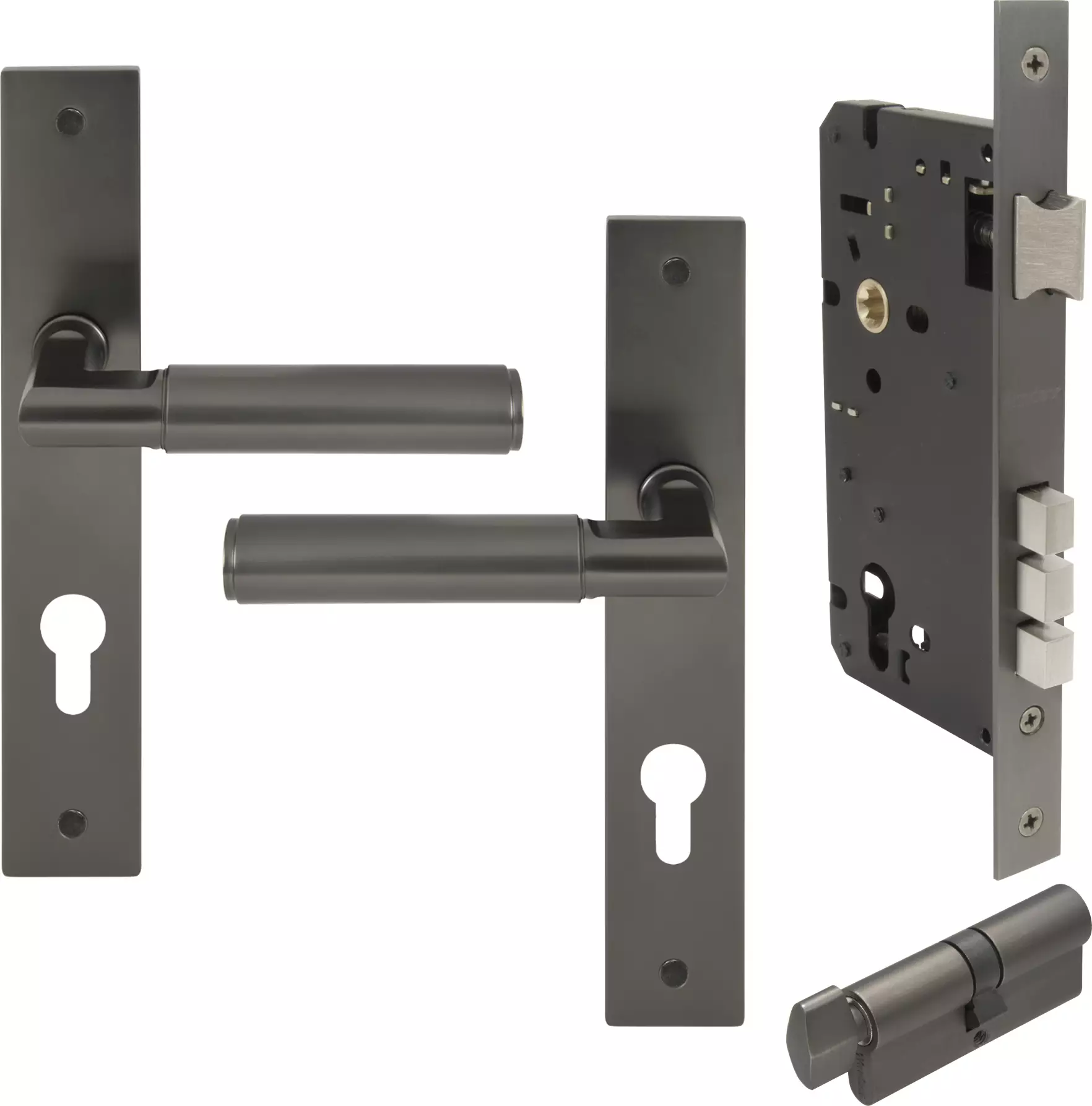 Lumina Longplate Entrance Set - K/T - Plain - GN