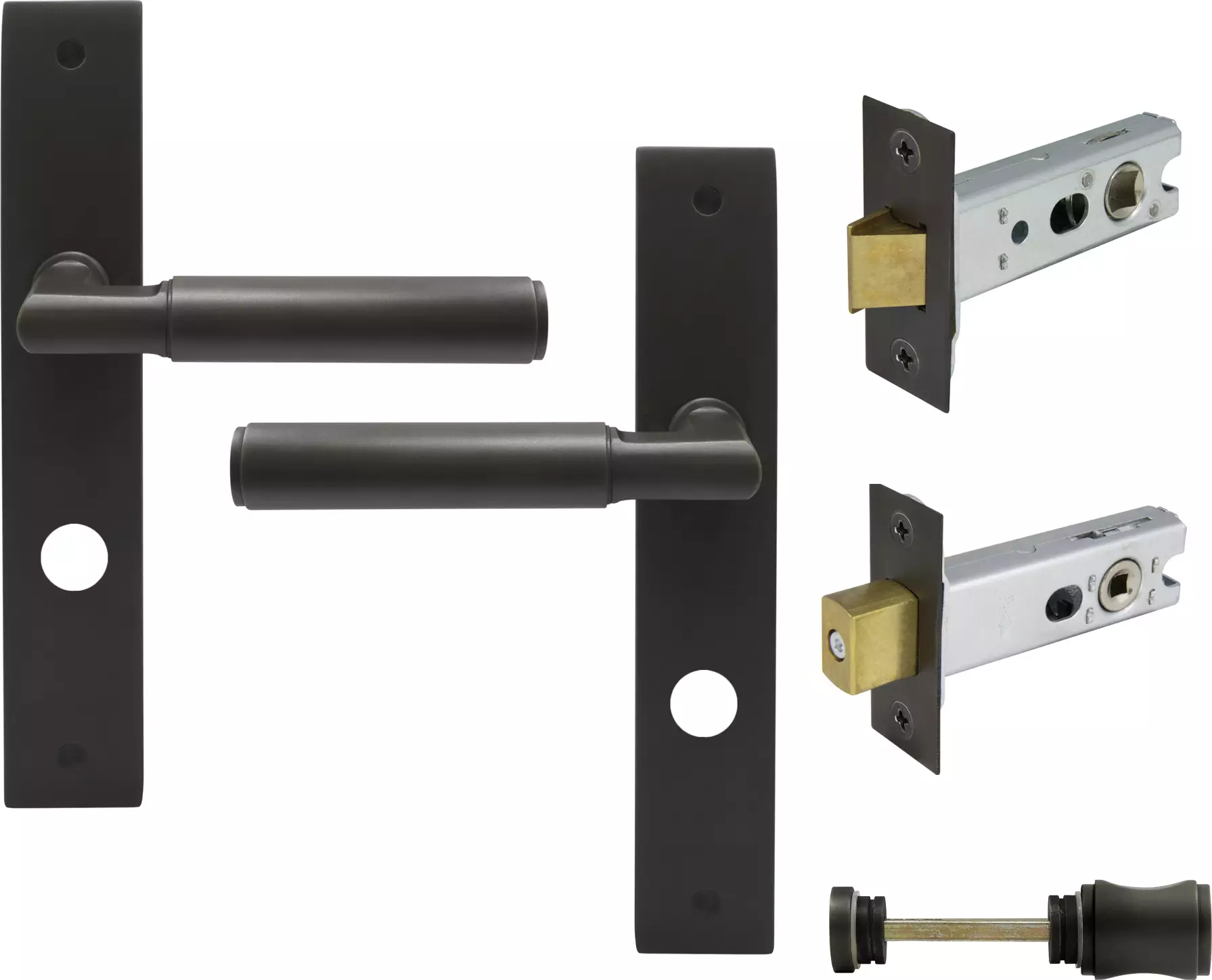 Lumina Longplate Privacy Set - Plain - DRB