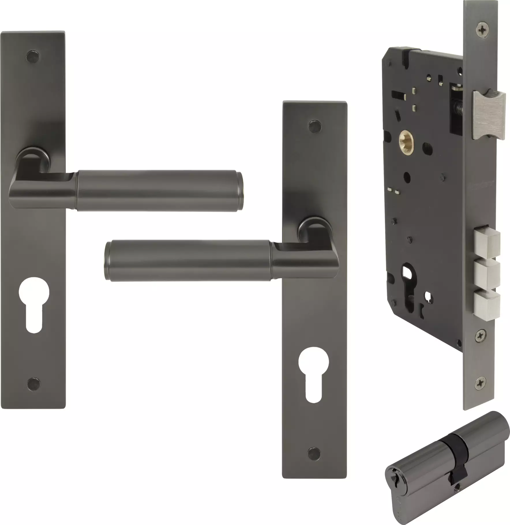 Lumina Longplate Entrance Set - K/K - Plain - GN