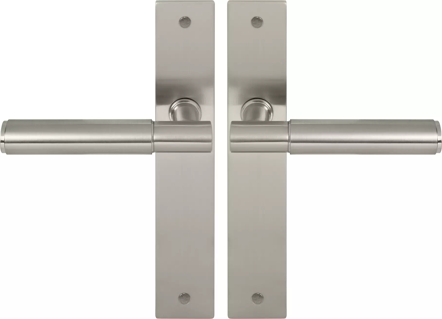 Verge Longplate Lever Set - Plain - BN