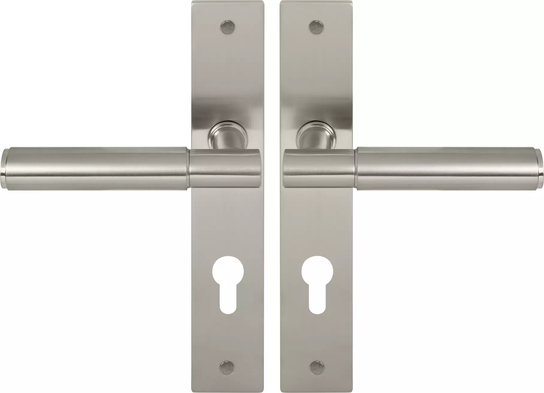 Verge Longplate Euro Handles - Plain - BN