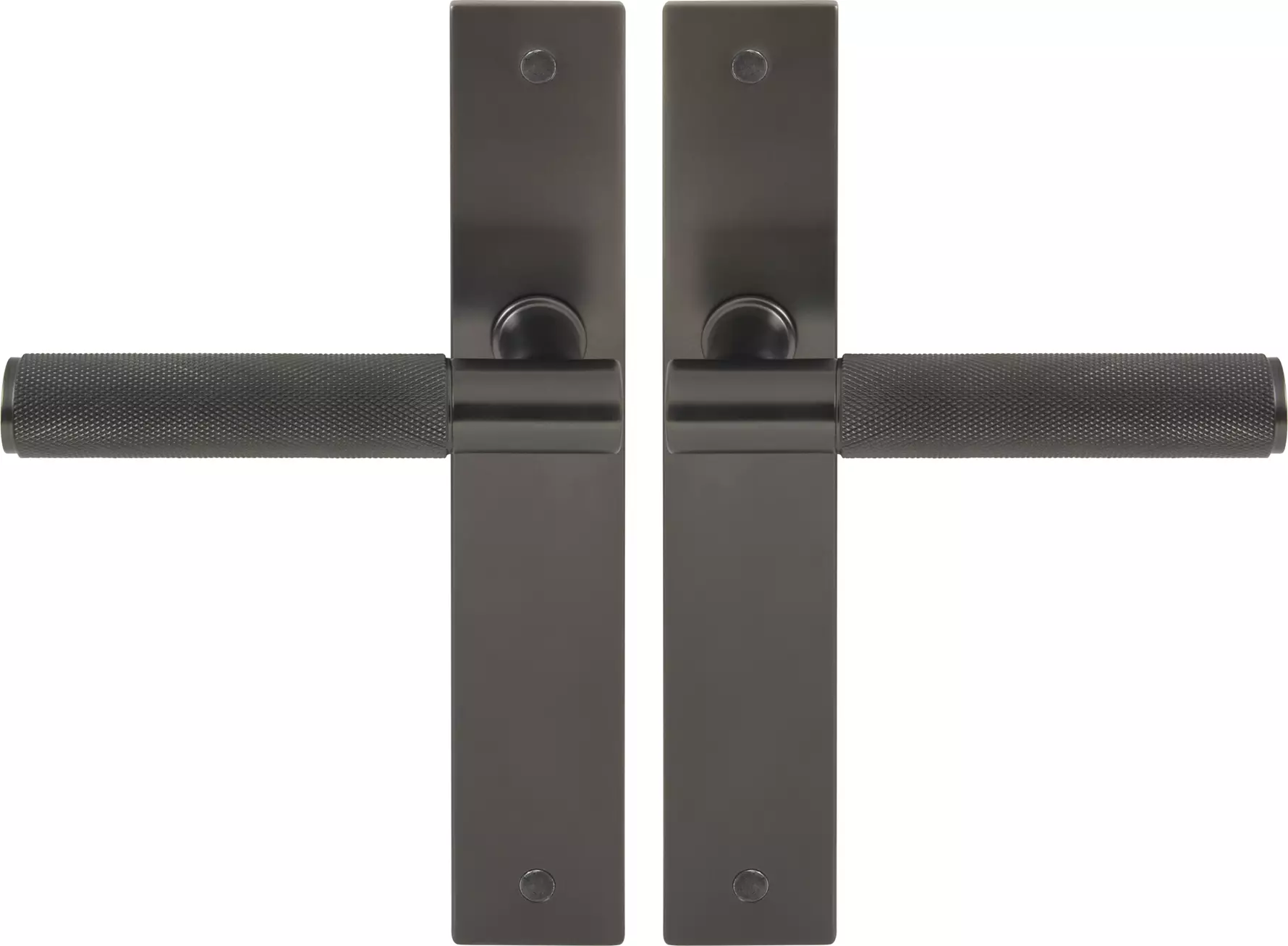 Verge Longplate Lever Set - Diamond Knurl - GN