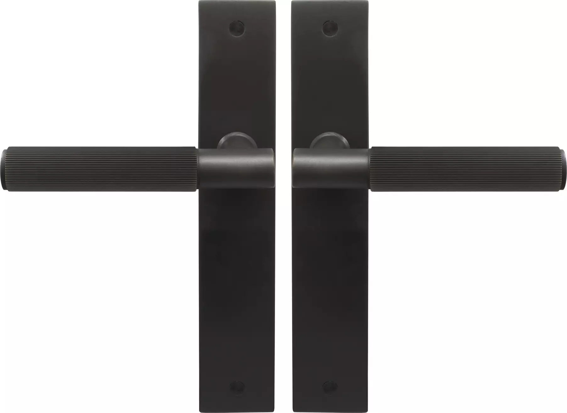 Verge Longplate Lever Set - Linear Knurl - DRB