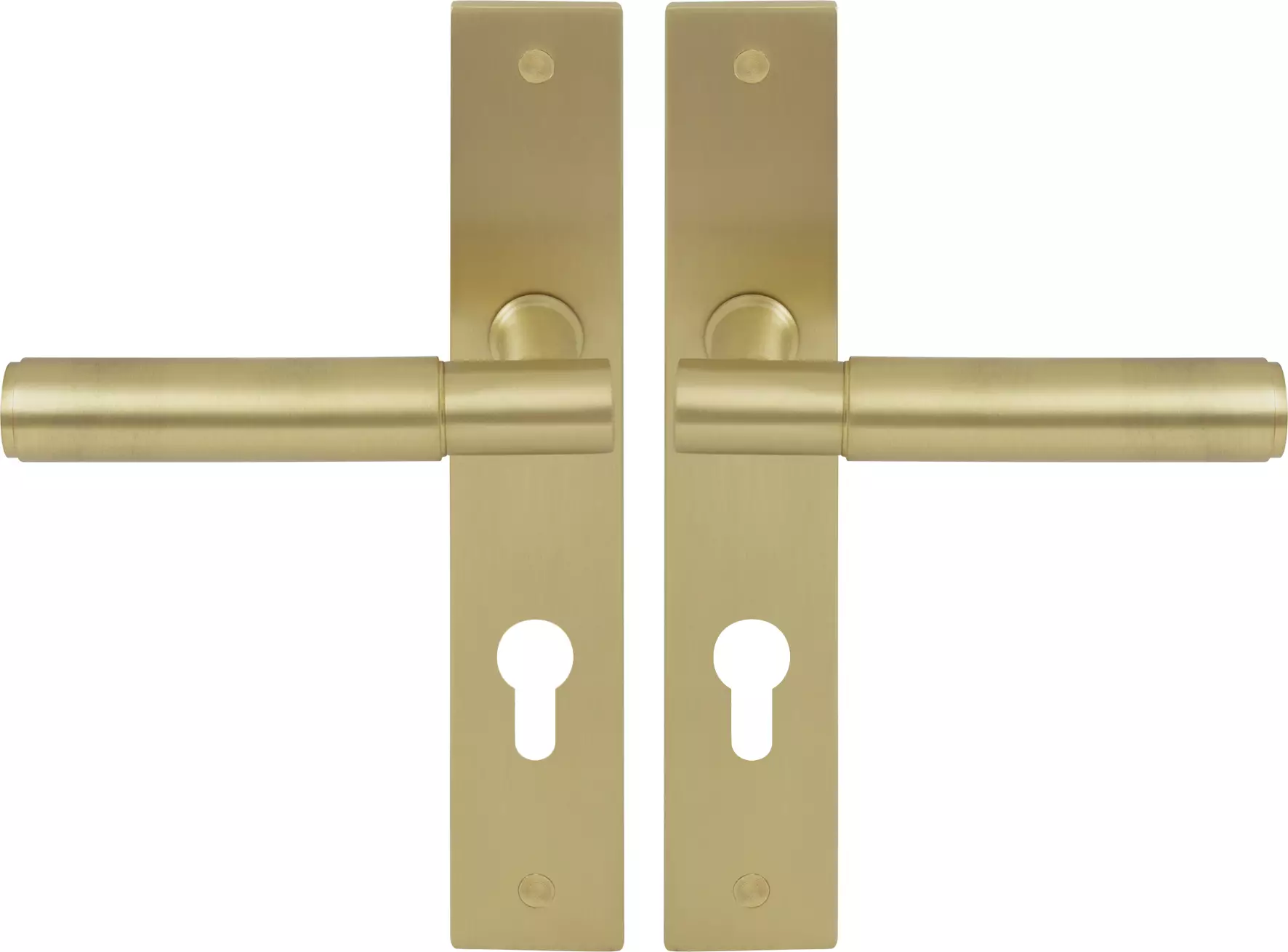 Verge Longplate Euro Handles - Plain - MSB