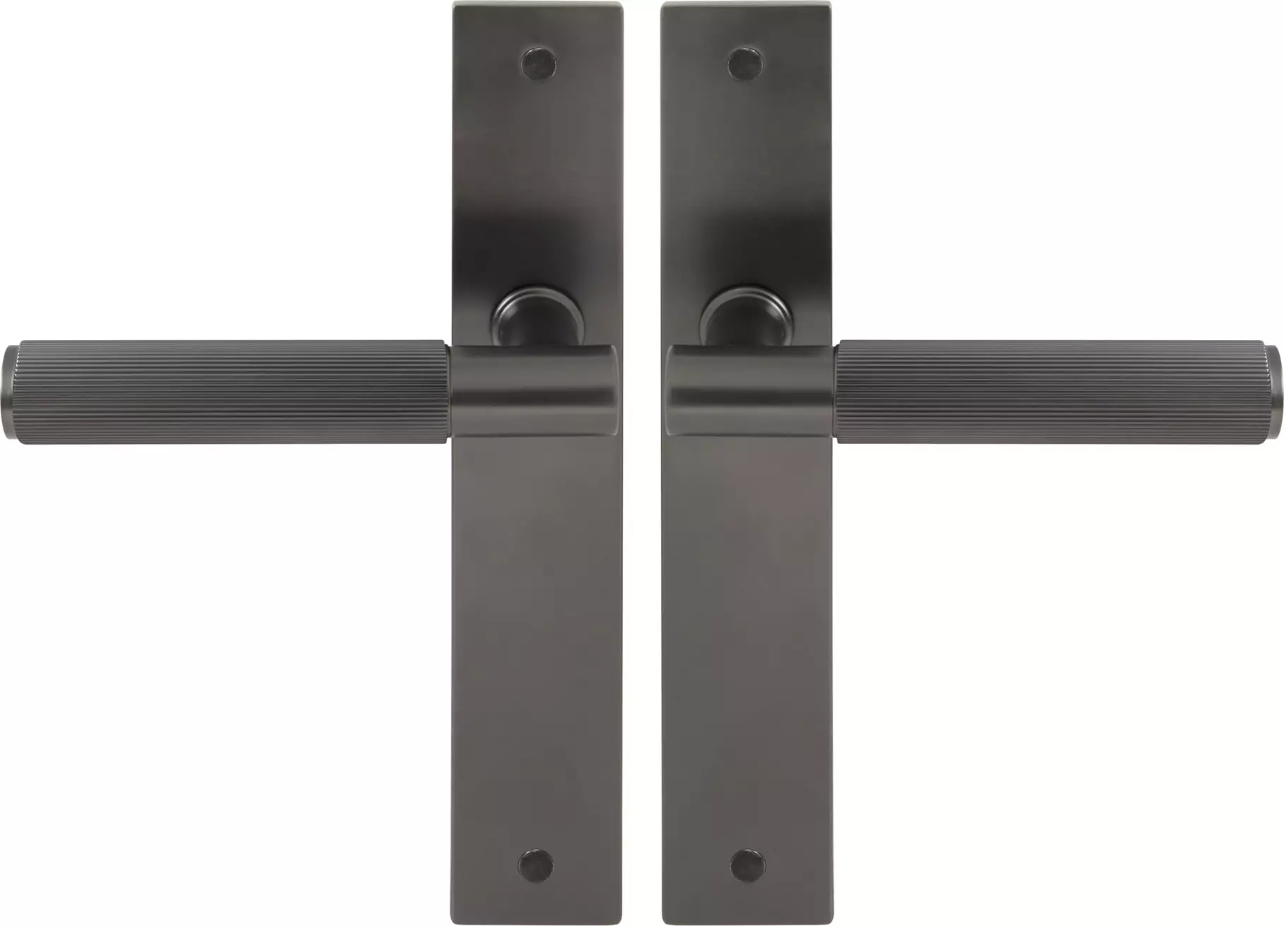 Verge Longplate Lever Set - Linear Knurl - GN