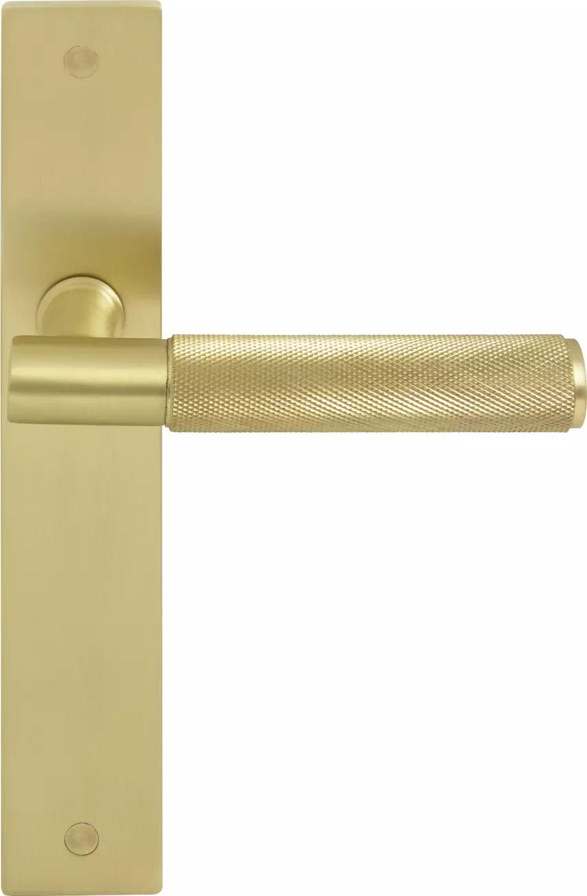 Verge Longplate Dummy Lever LH - Diamond Knurl - MSB