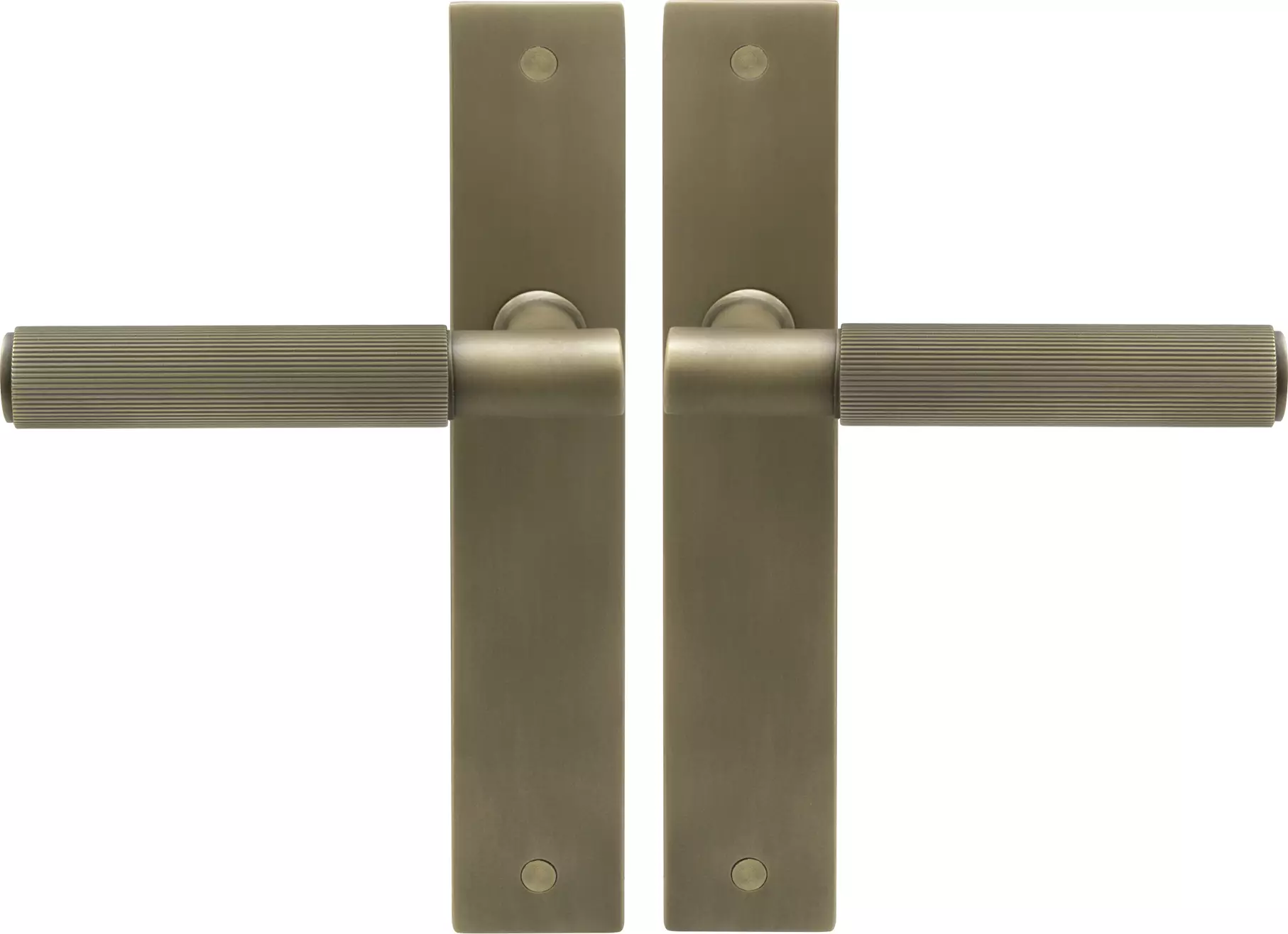 Verge Longplate Lever Set - Linear Knurl - RB