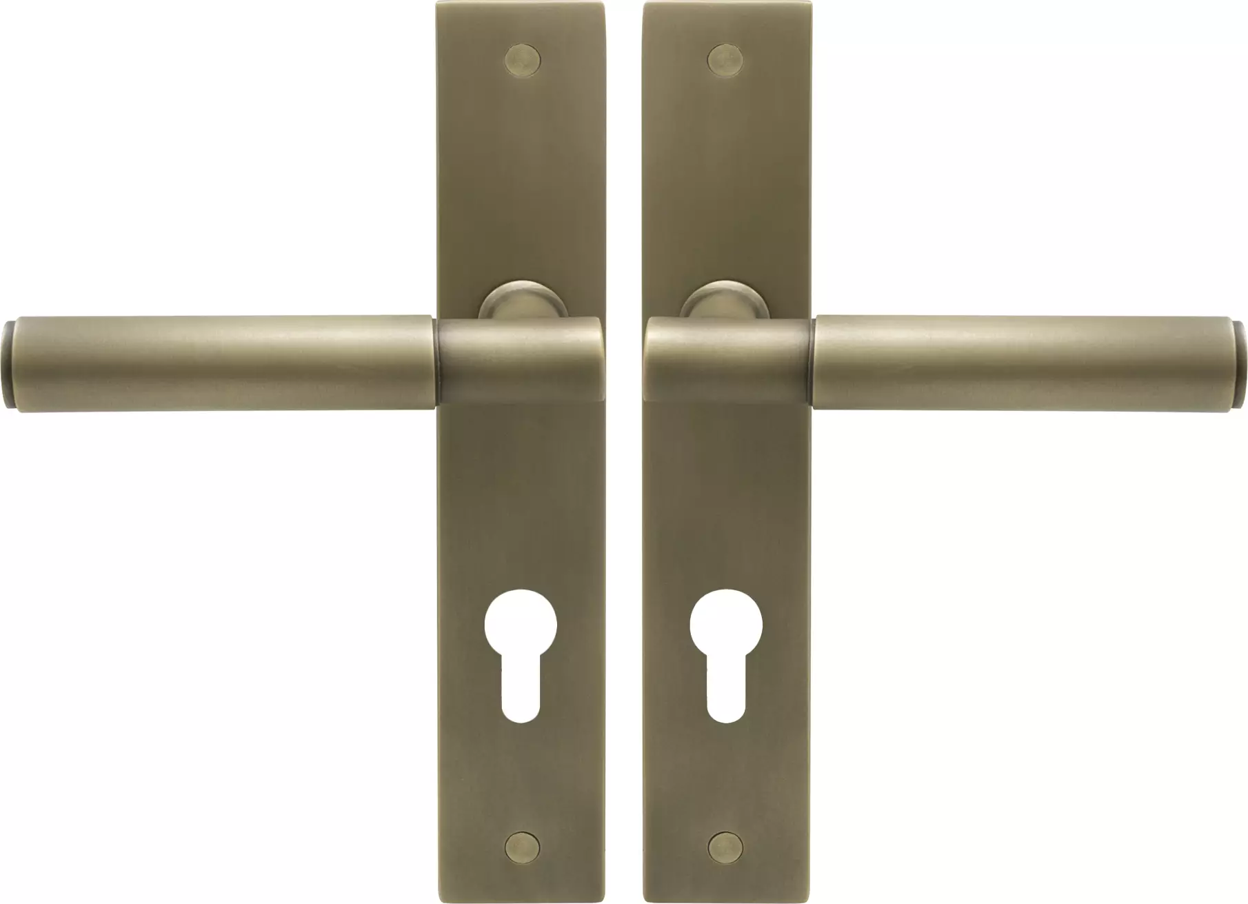 Verge Longplate Euro Handles - Plain - RB