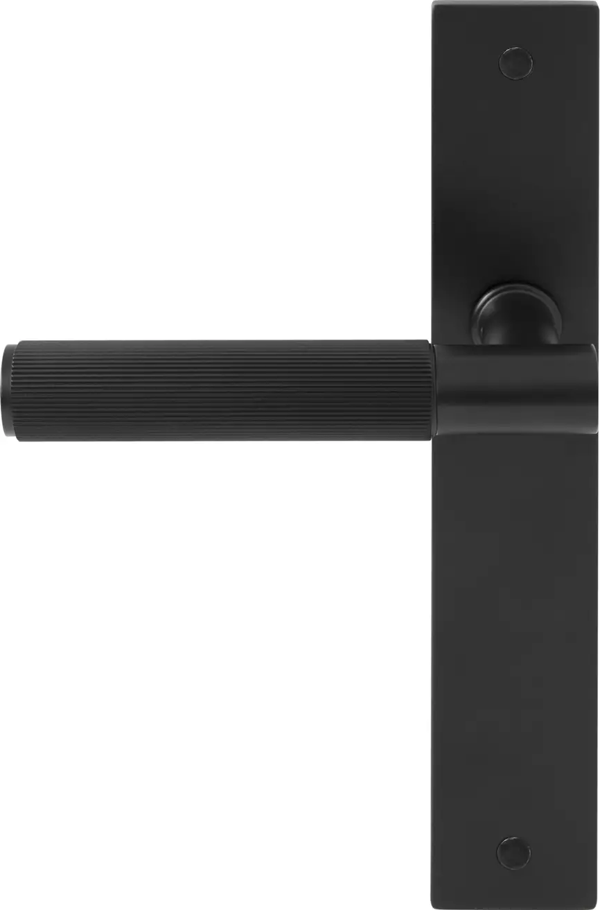 Verge Longplate Dummy Lever RH - Linear Knurl - BLK