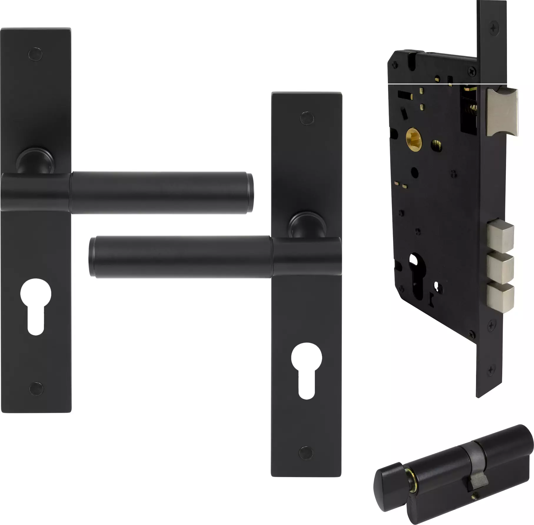 Verge Longplate Entrance Set - K/T - Plain - BLK