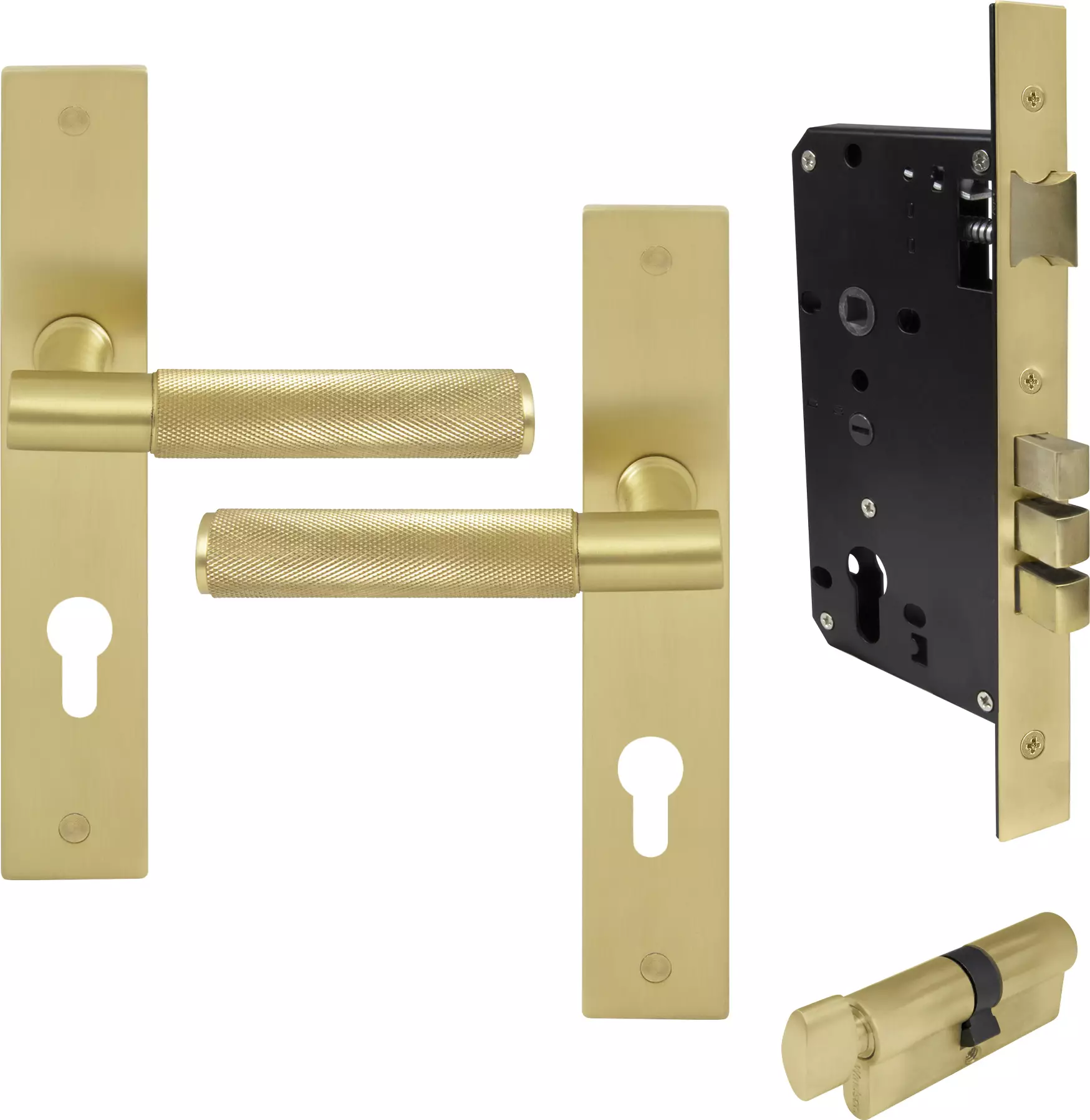 Verge Longplate Entrance Set - K/T -Diamond Knurl - MSB