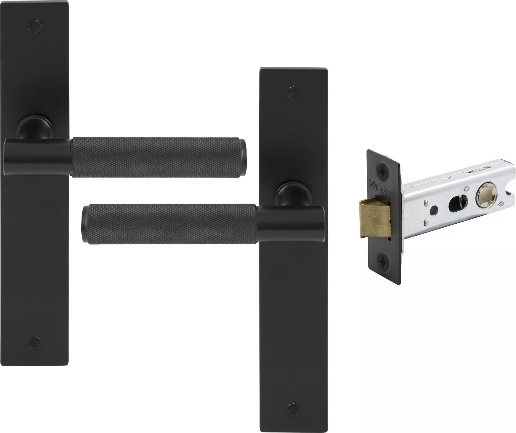 Verge Longplate Passage Set - Diamond Knurl   - BLK