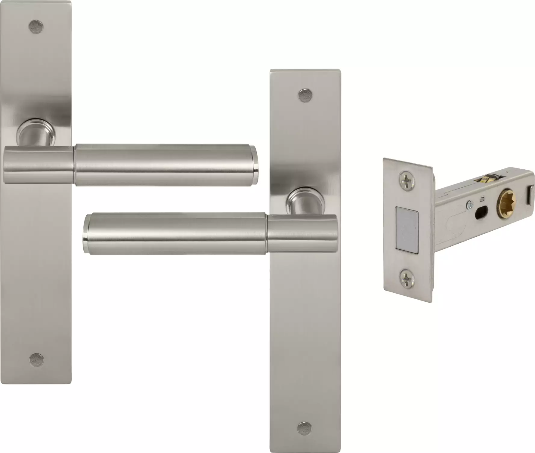 Verge Longplate Passage Set - Magn. Latch - Plain - BN