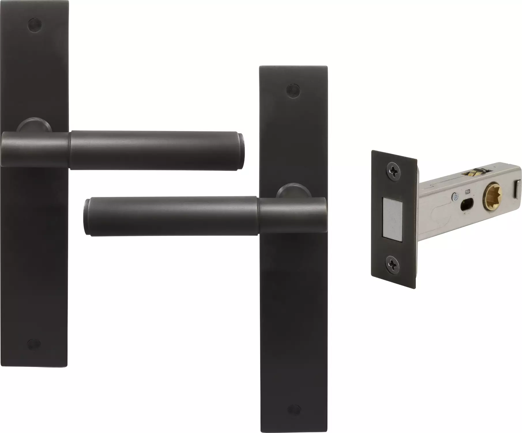 Verge Longplate Passage Set - Magn. Latch - Plain - DRB