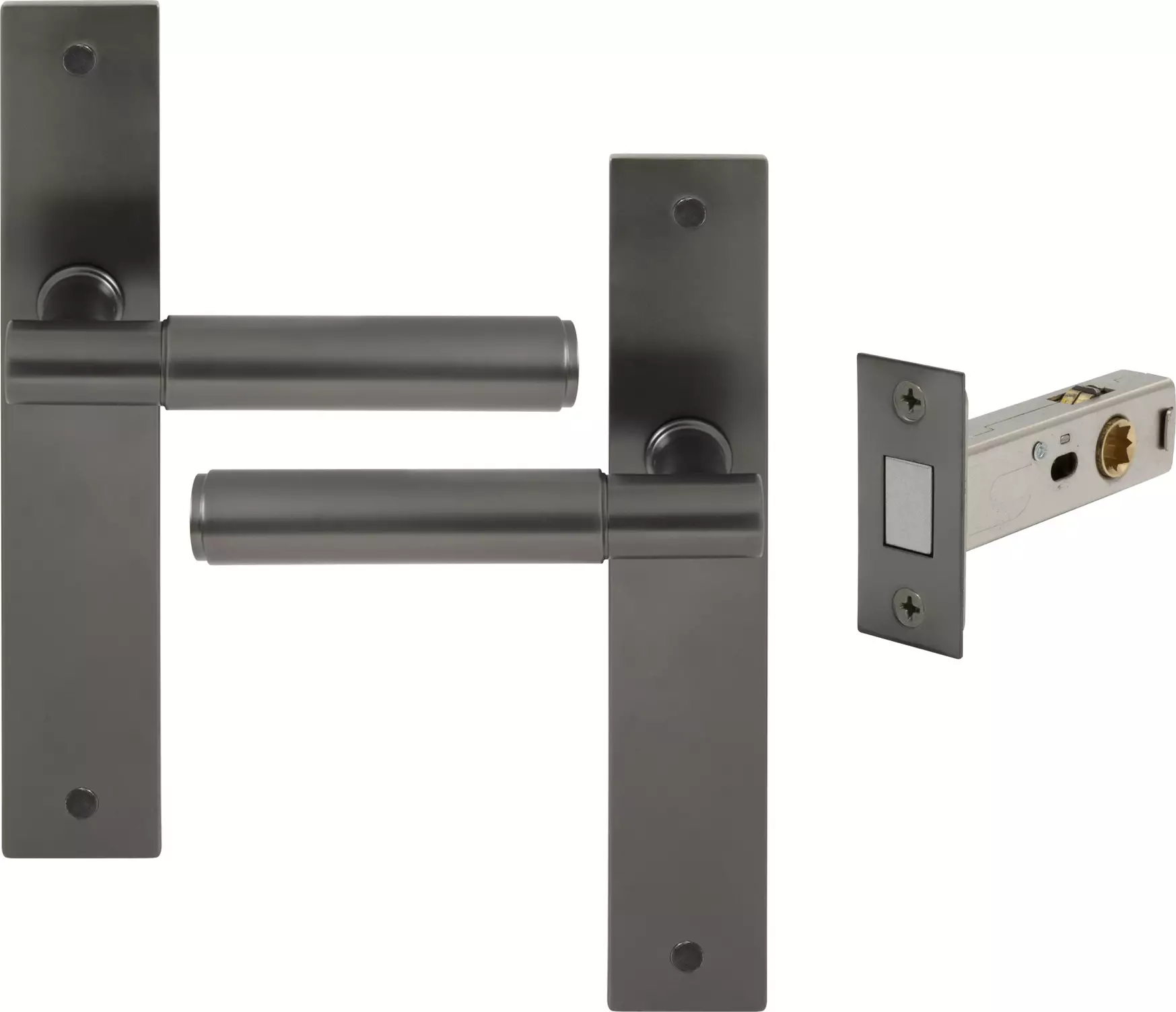 Verge Longplate Passage Set - Magn. Latch - Plain - GN