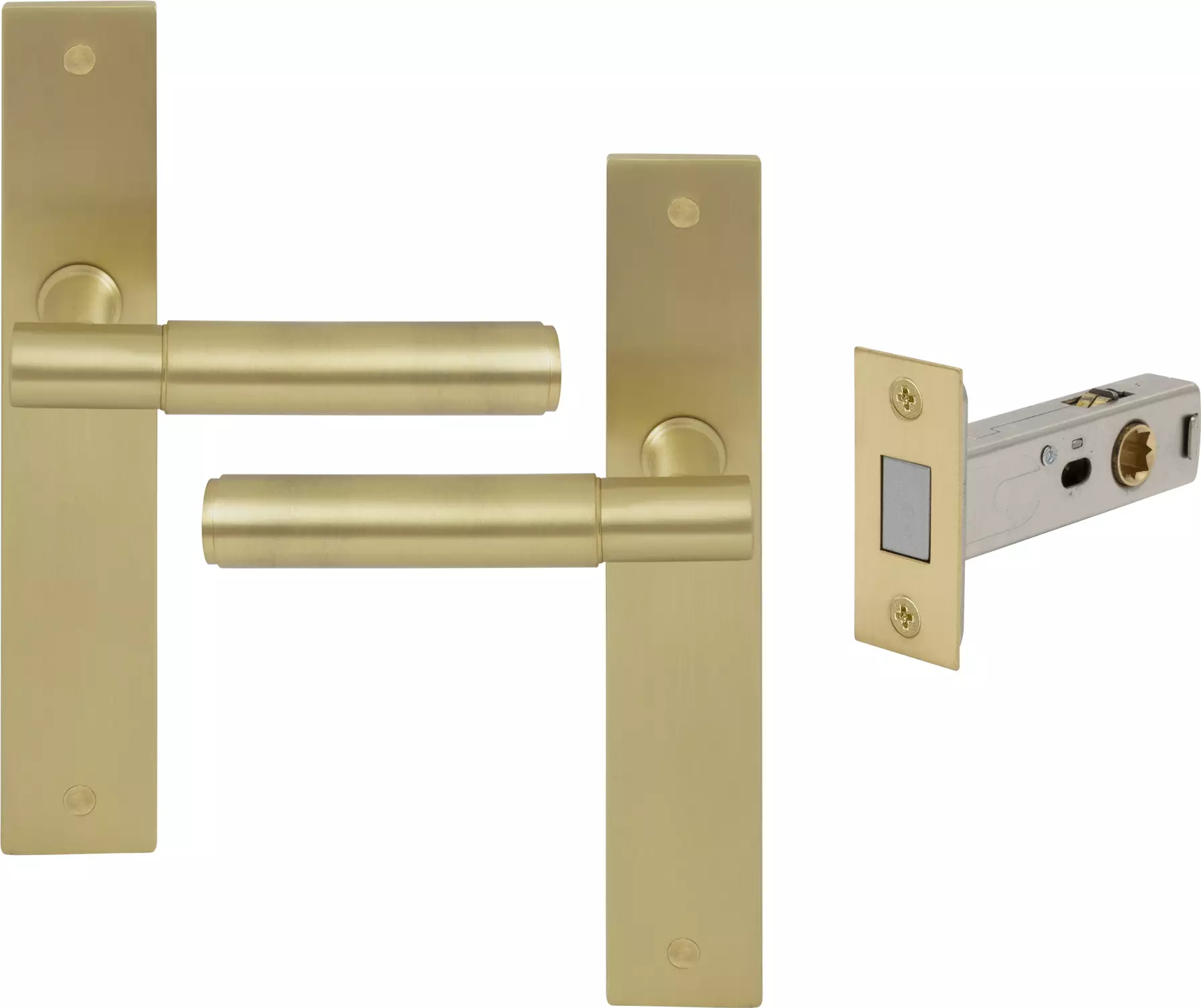 Verge Longplate Passage Set - Magn. Latch - Plain - MSB