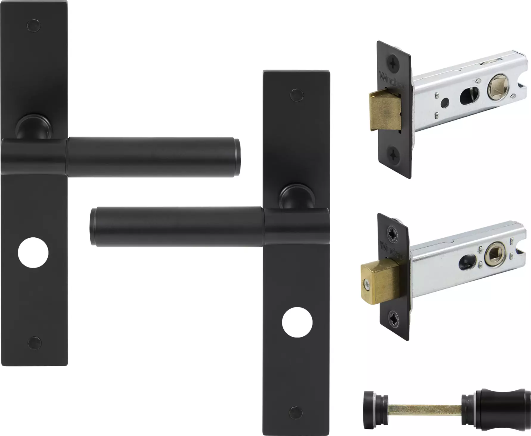 Verge Longplate Privacy Set - Plain - BLK