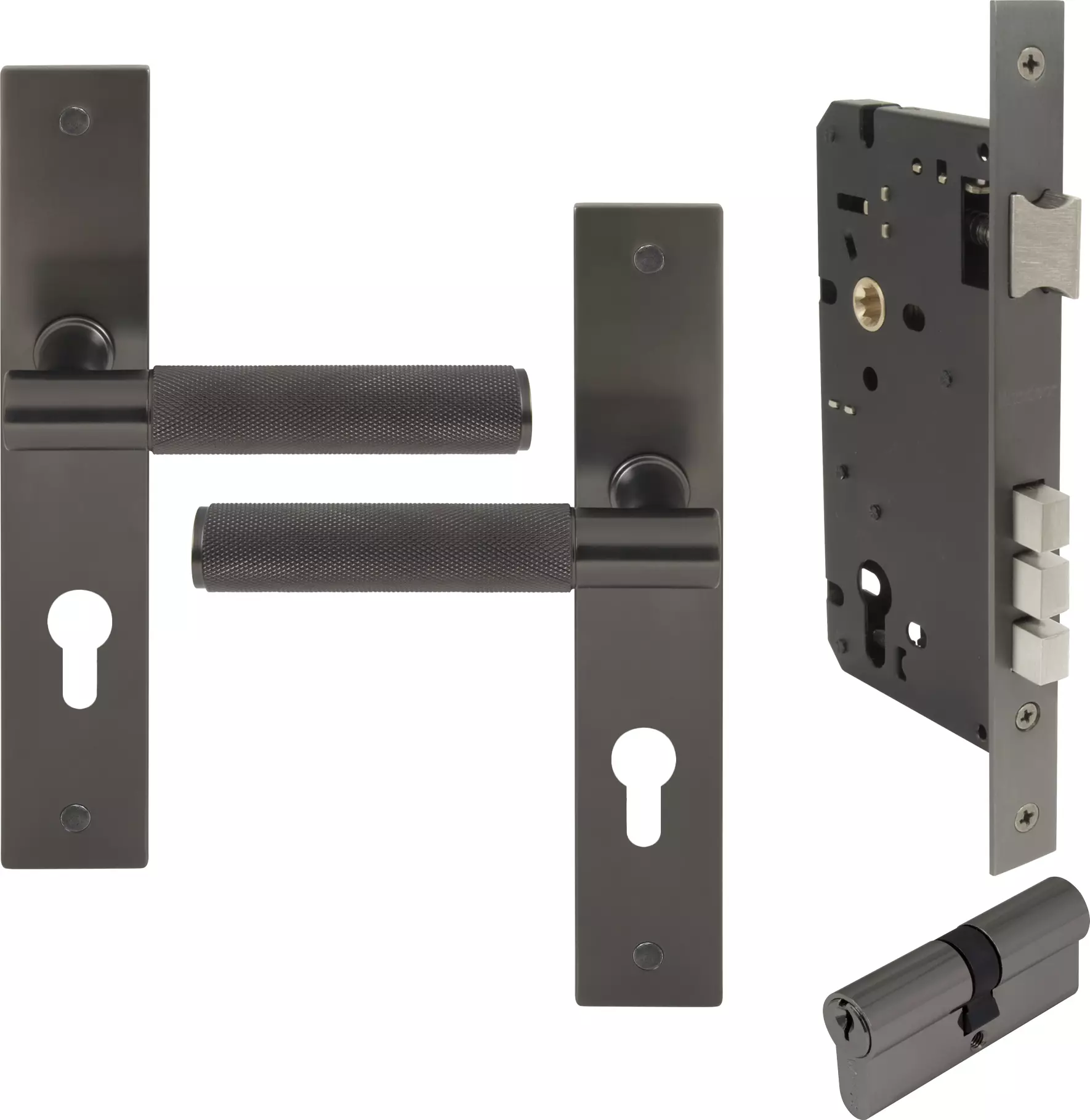 Verge Longplate Entrance Set K/K - Diamond Knurl - GN