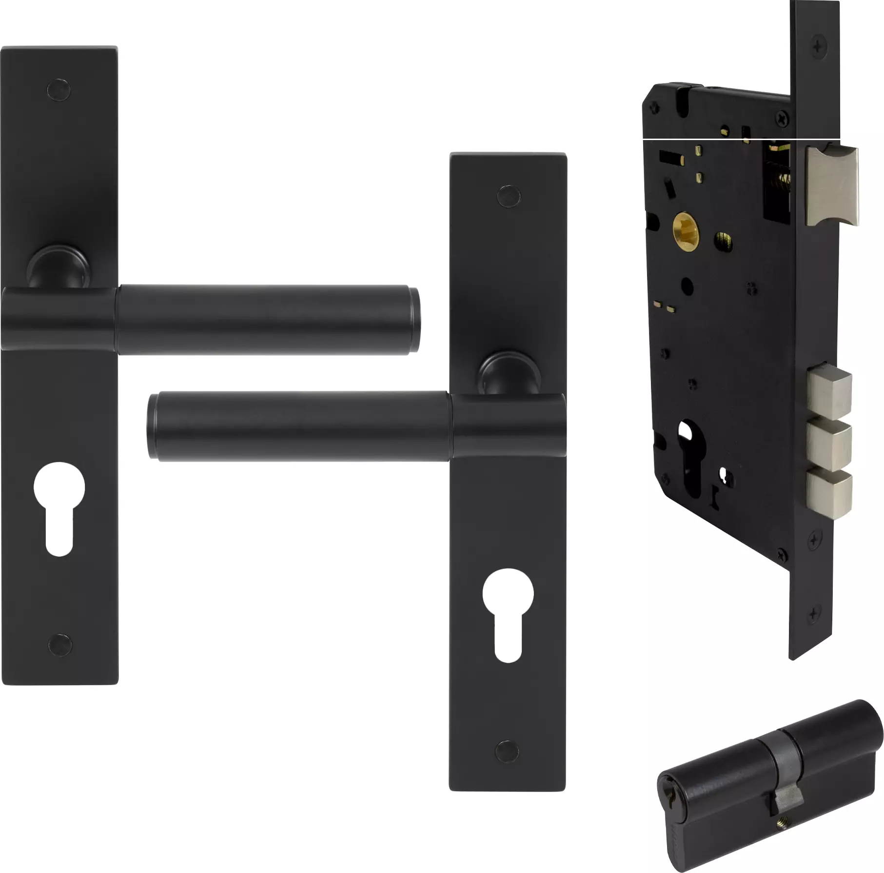 Verge Longplate Entrance Set K/K - Plain - BLK