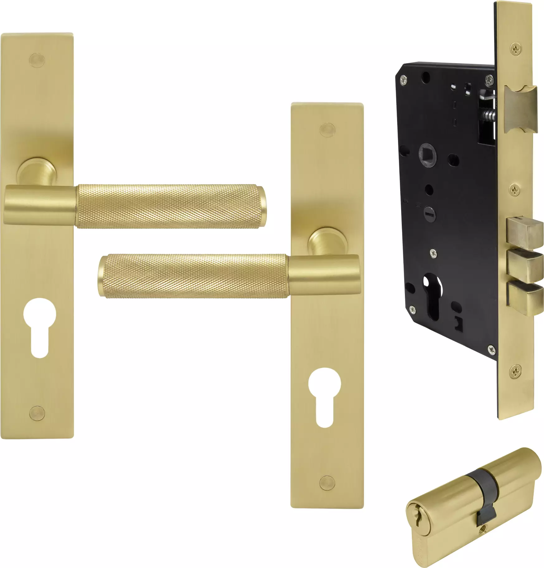 Verge Longplate Entrance Set K/K - Diamond Knurl - MSB