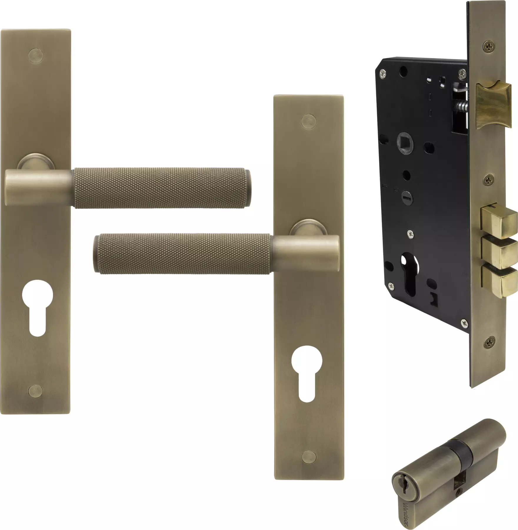 Verge Longplate Entrance Set K/K - Diamond Knurl - RB