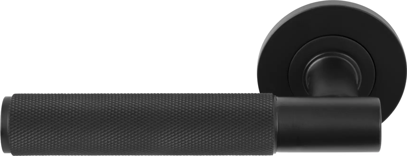 Verge Rose Dummy Lever - Diamond Knurl   - BLK