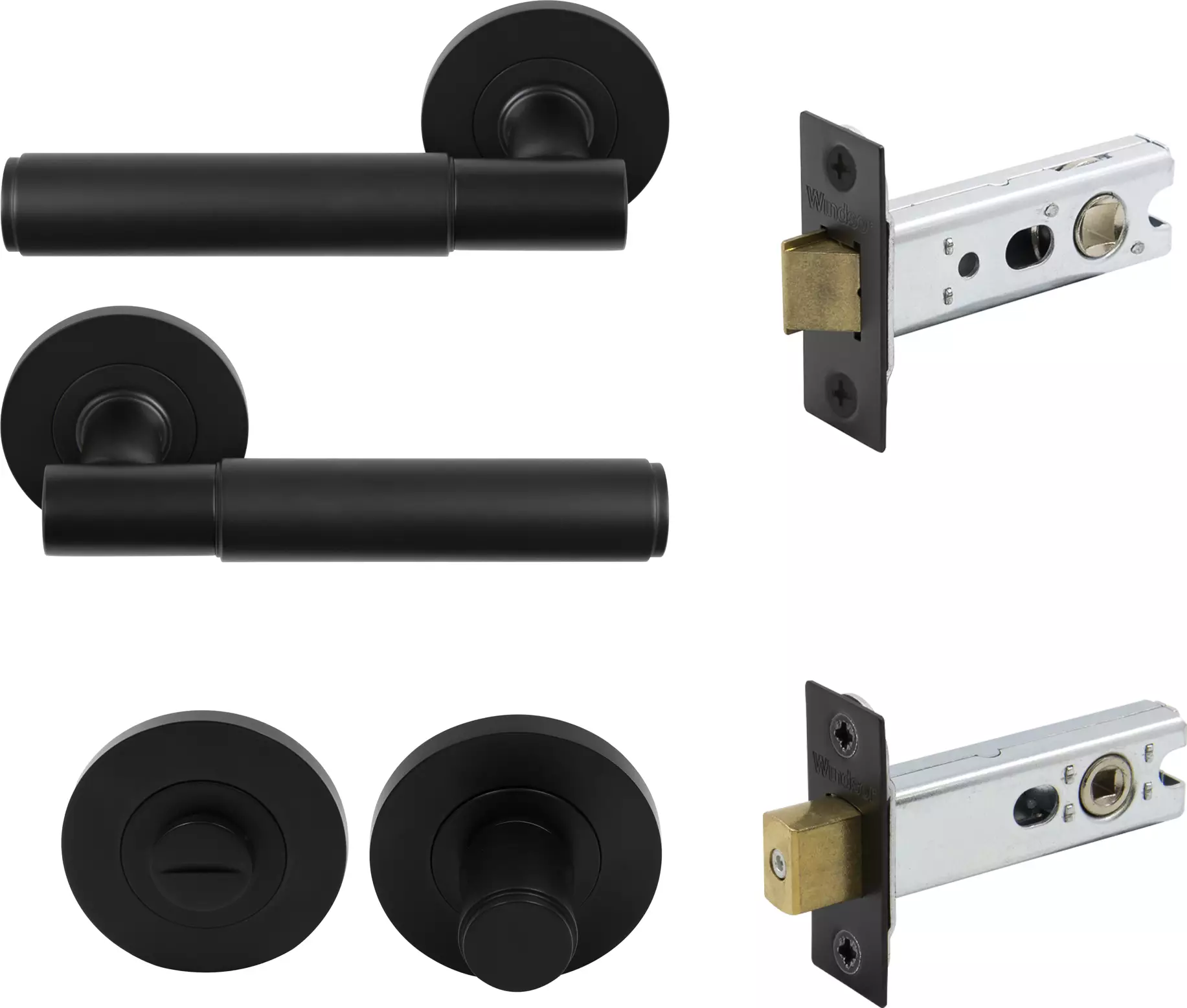 Verge Rnd Rose Privacy Set - Plain - BLK