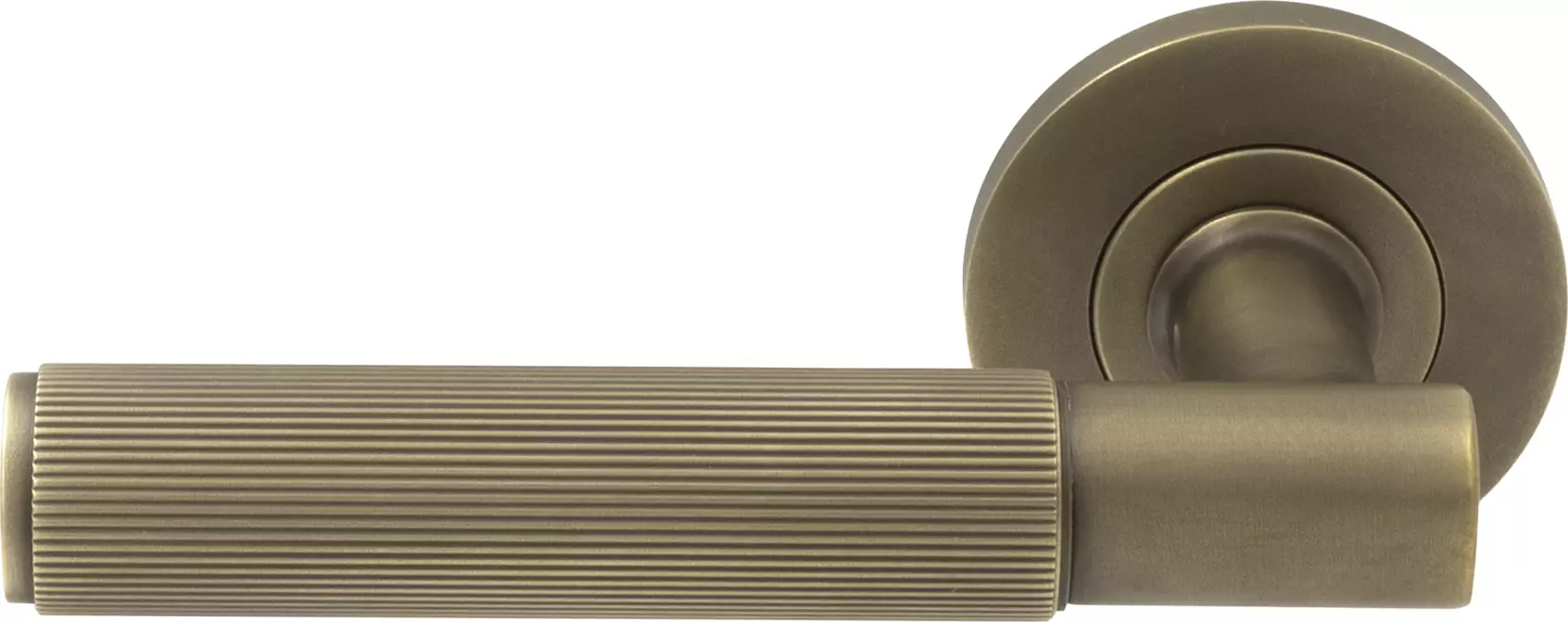 Verge Rose Dummy Lever - Linear Knurl - RB