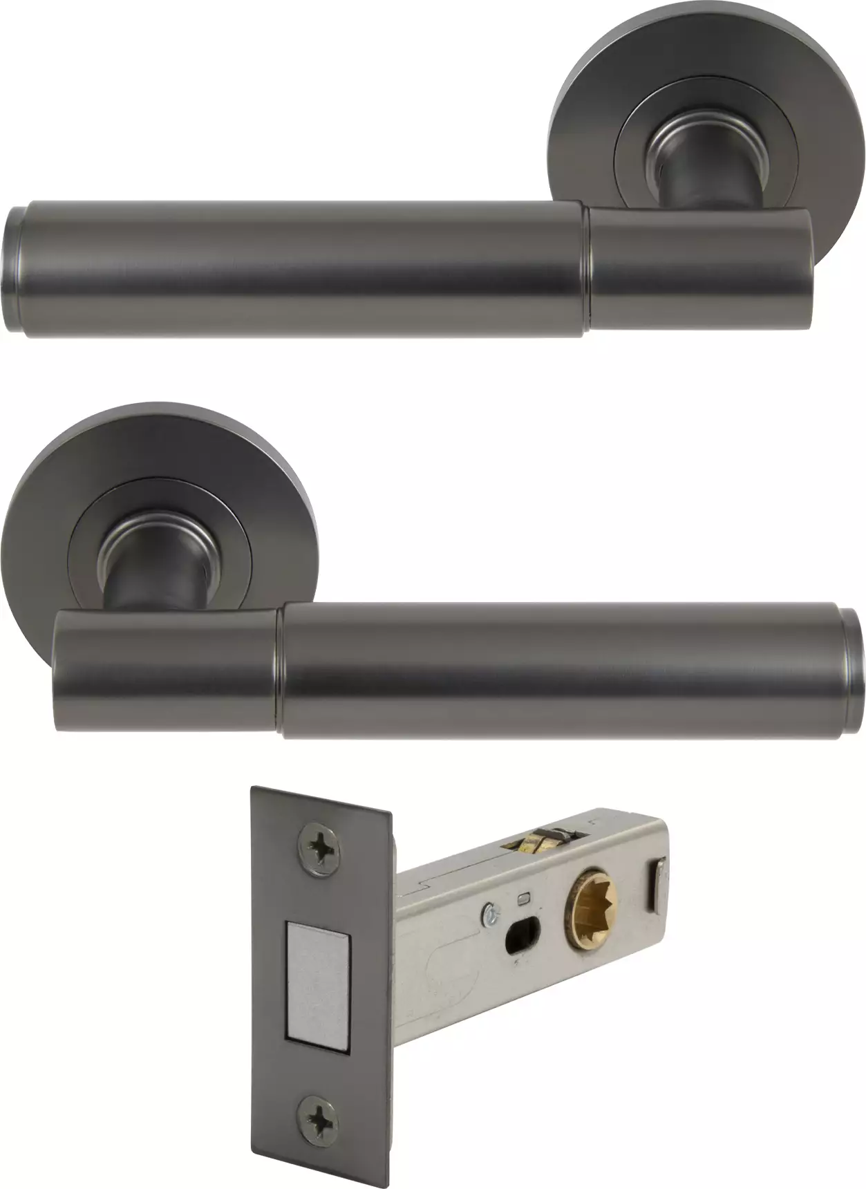 Verge Rose Passage Set - Magn. Latch - Plain - GN