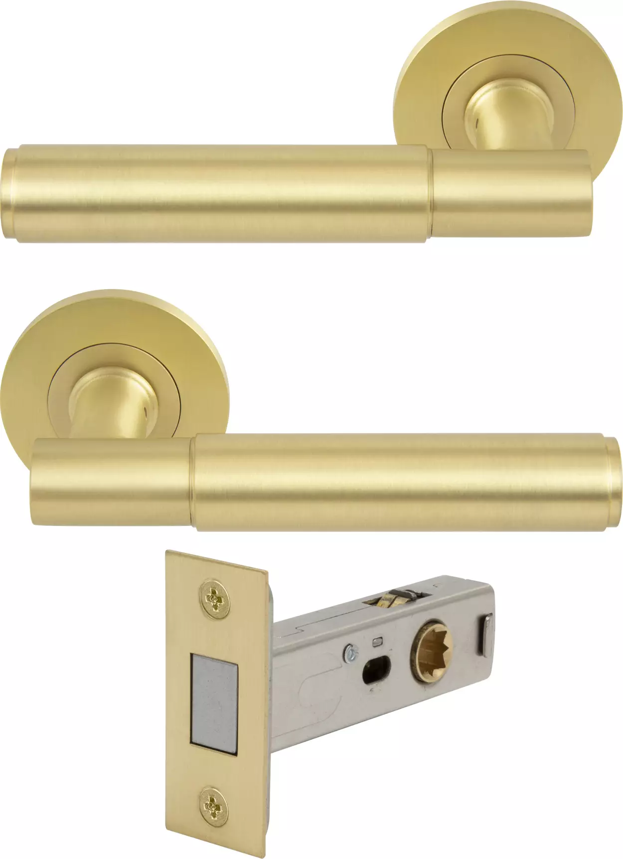 Verge Rose Passage Set - Magn. Latch - Plain - MSB