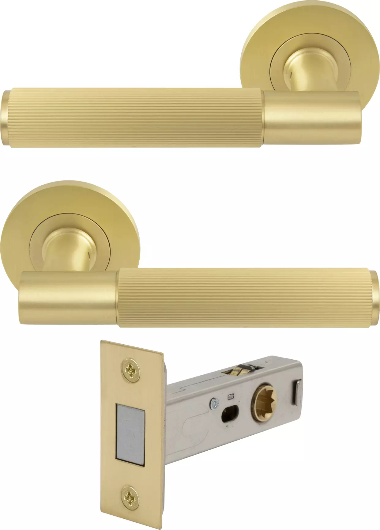 erge Rose Passage Set - Magn. Latch - Linear Knurl - MSB