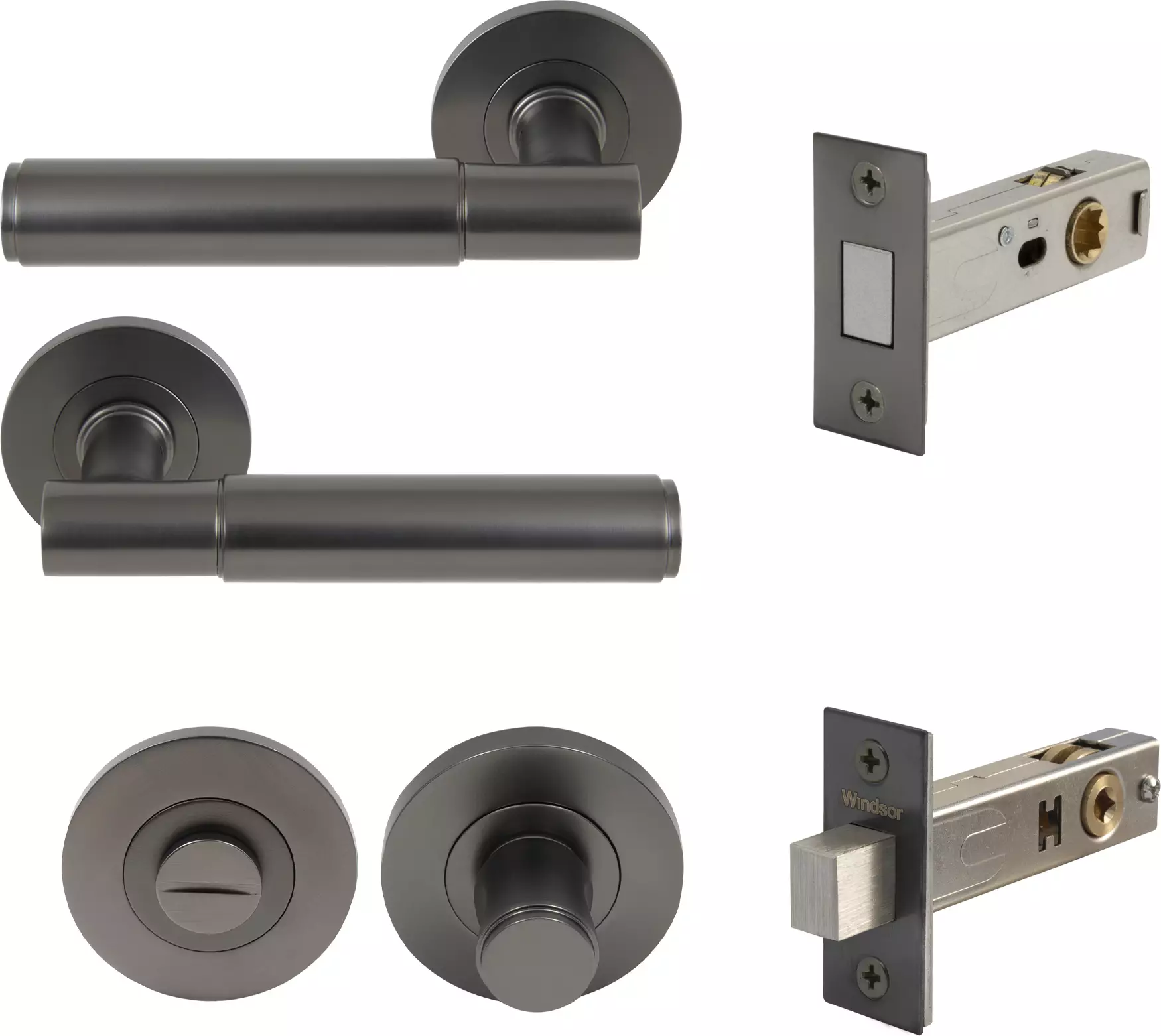 Verge Rose Privacy Set - Magn. Latch - Plain - GN