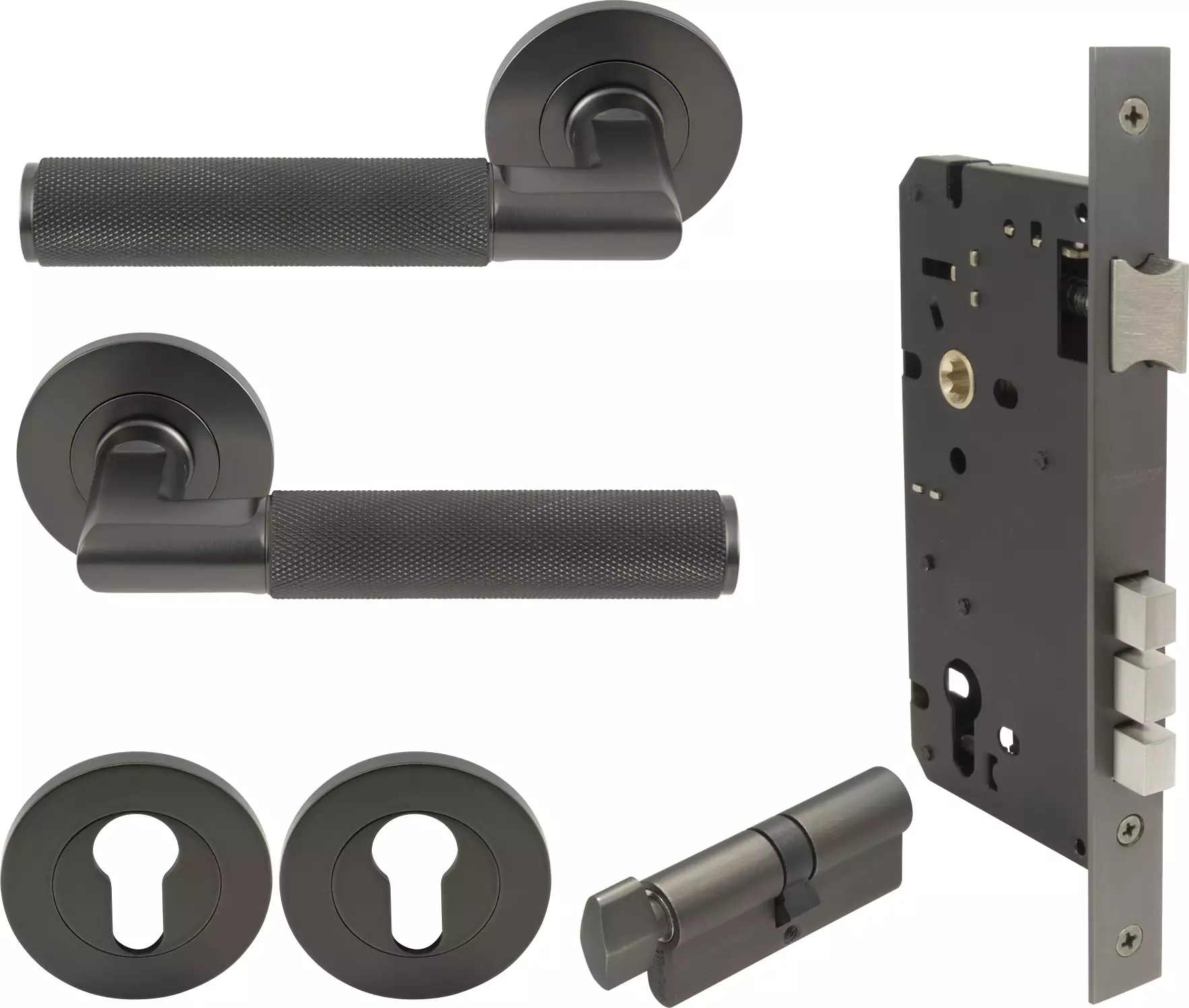 Lumina Rose Entrance Set - K/T - Diamond Knurl   - GN