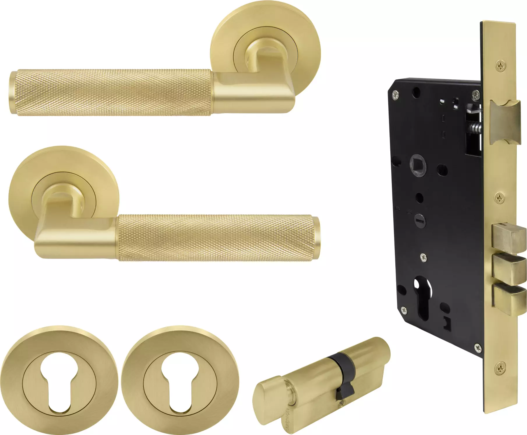 Lumina Rose Entrance Set - K/T - Diamond Knurl   - MSB