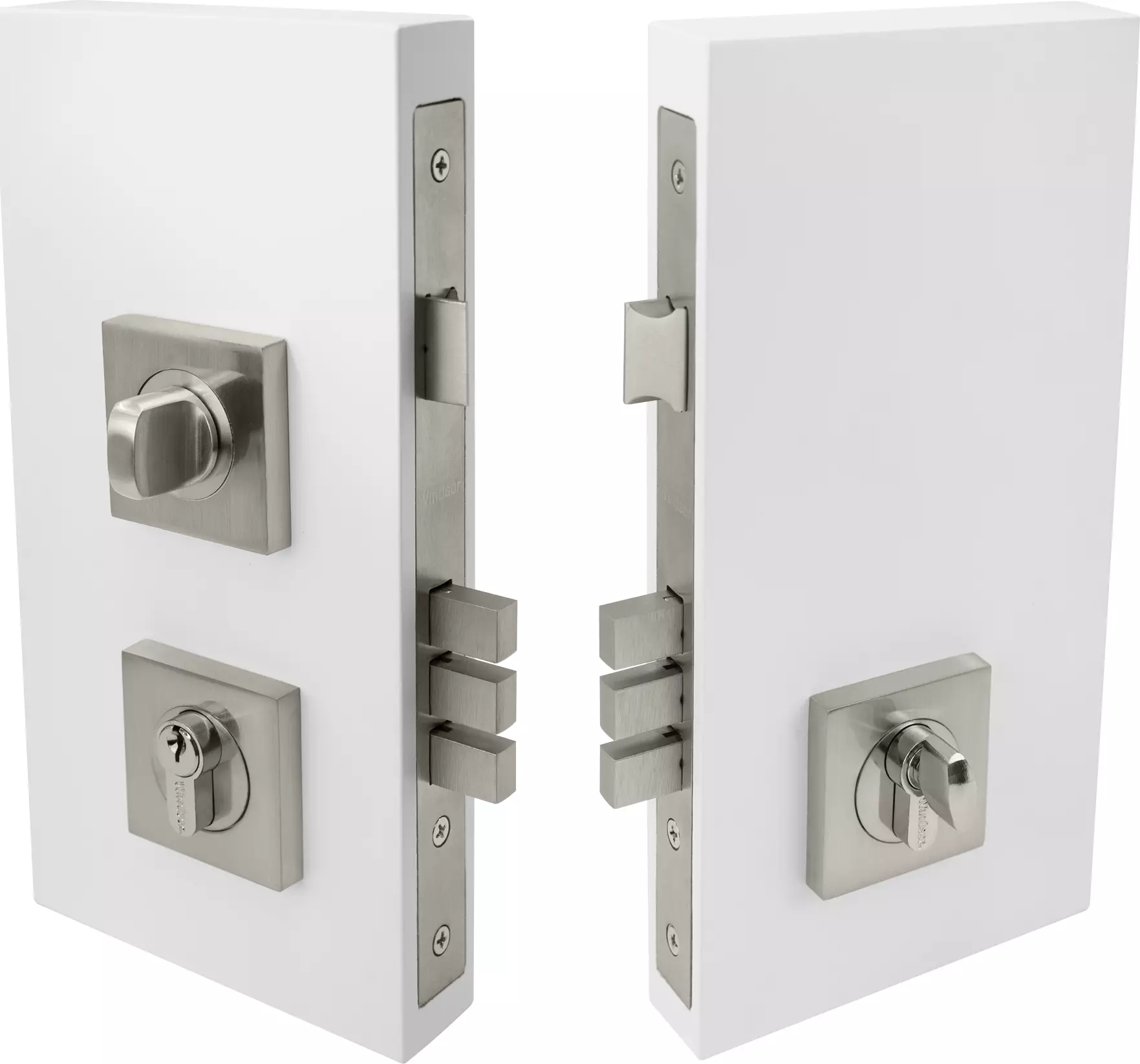 Uni Turn Lock Kit - Square - 60mm B/set - BN