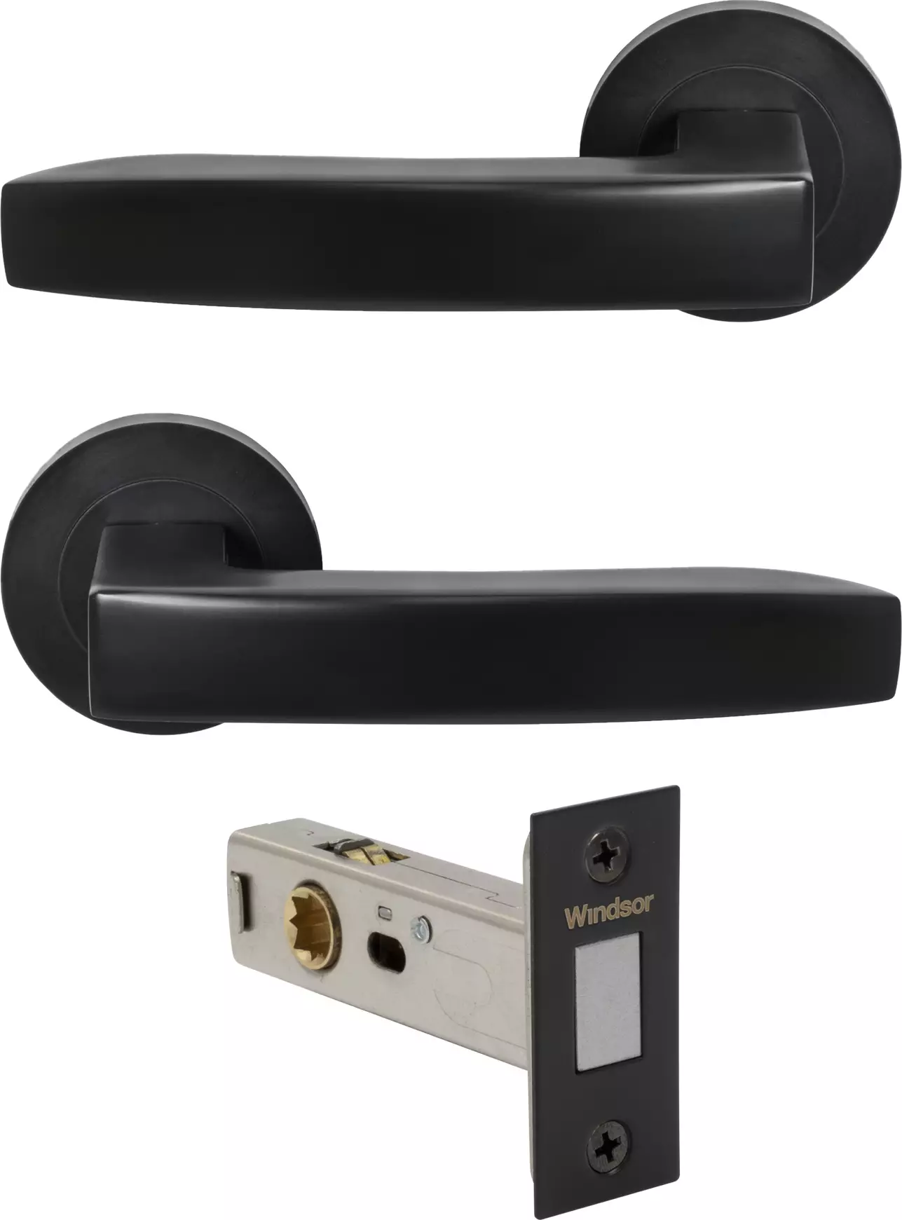 Futura - Corbel Passage Set - Magn. Latch - BLK