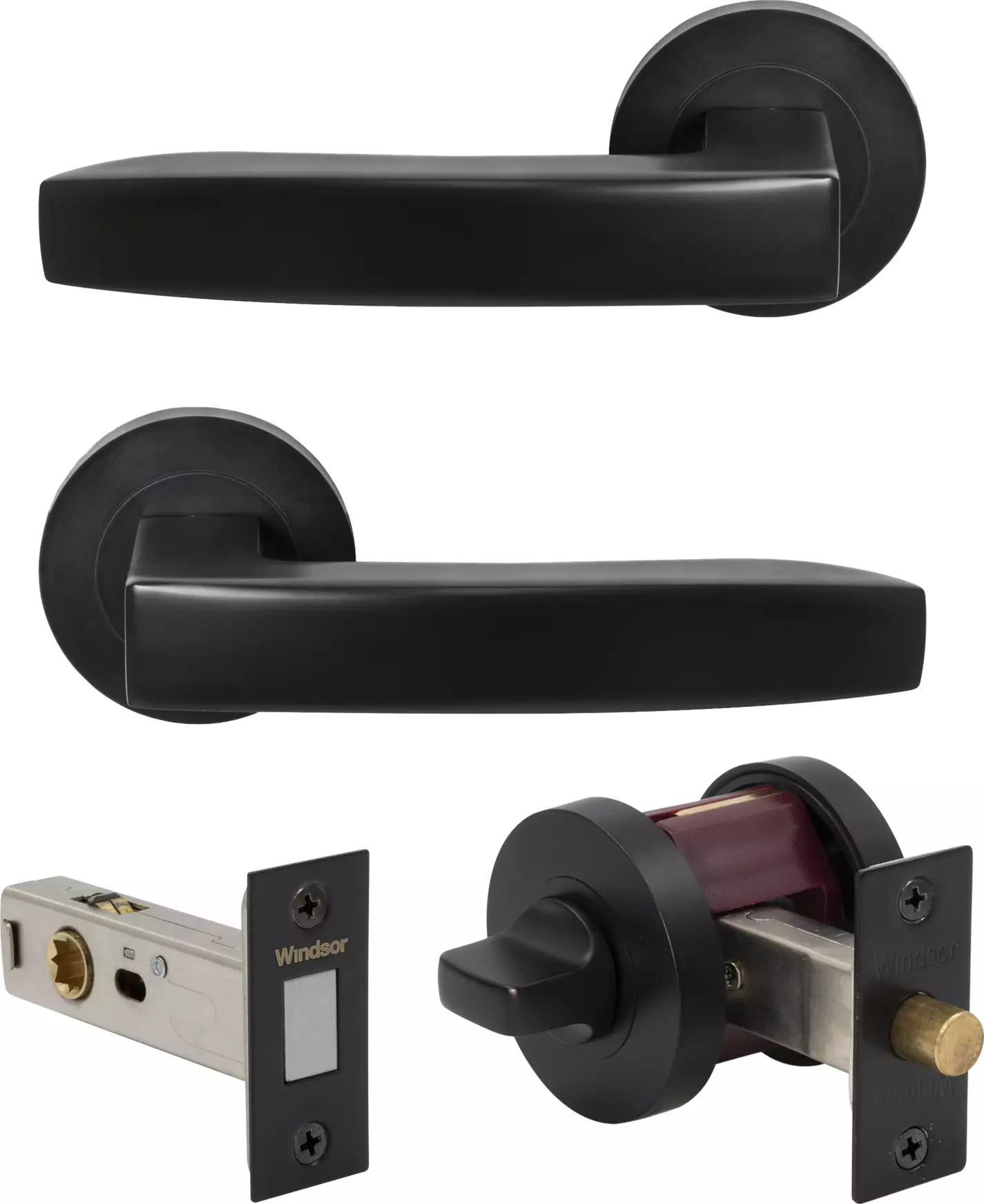 Futura - Corbel Privacy Set - Magn. Latch - BLK