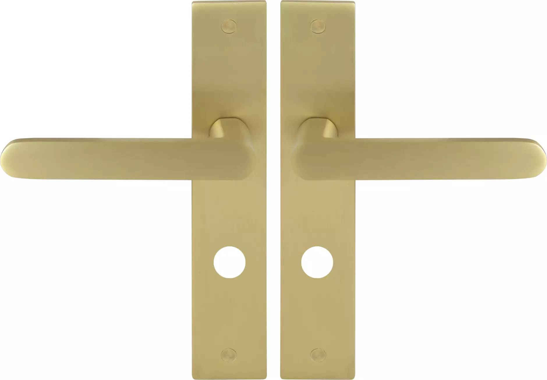 Modella - Longplate Privacy  Lever Set  - MSB