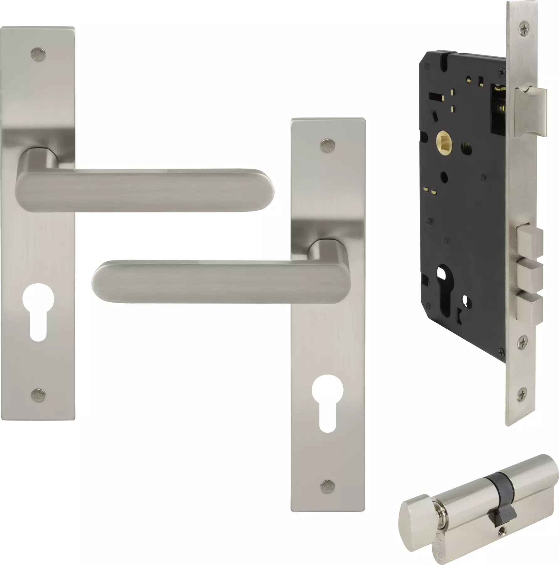 Modella Longplate Entrance Set - K / T - BN