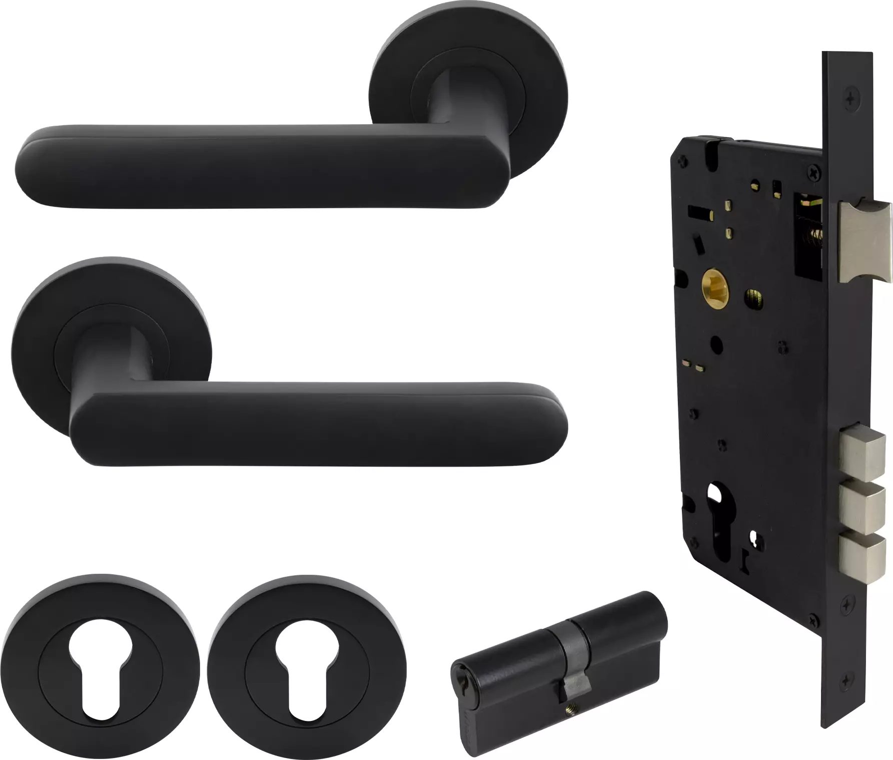 Modella - Round Rose Entrance Set - K/K - BLK