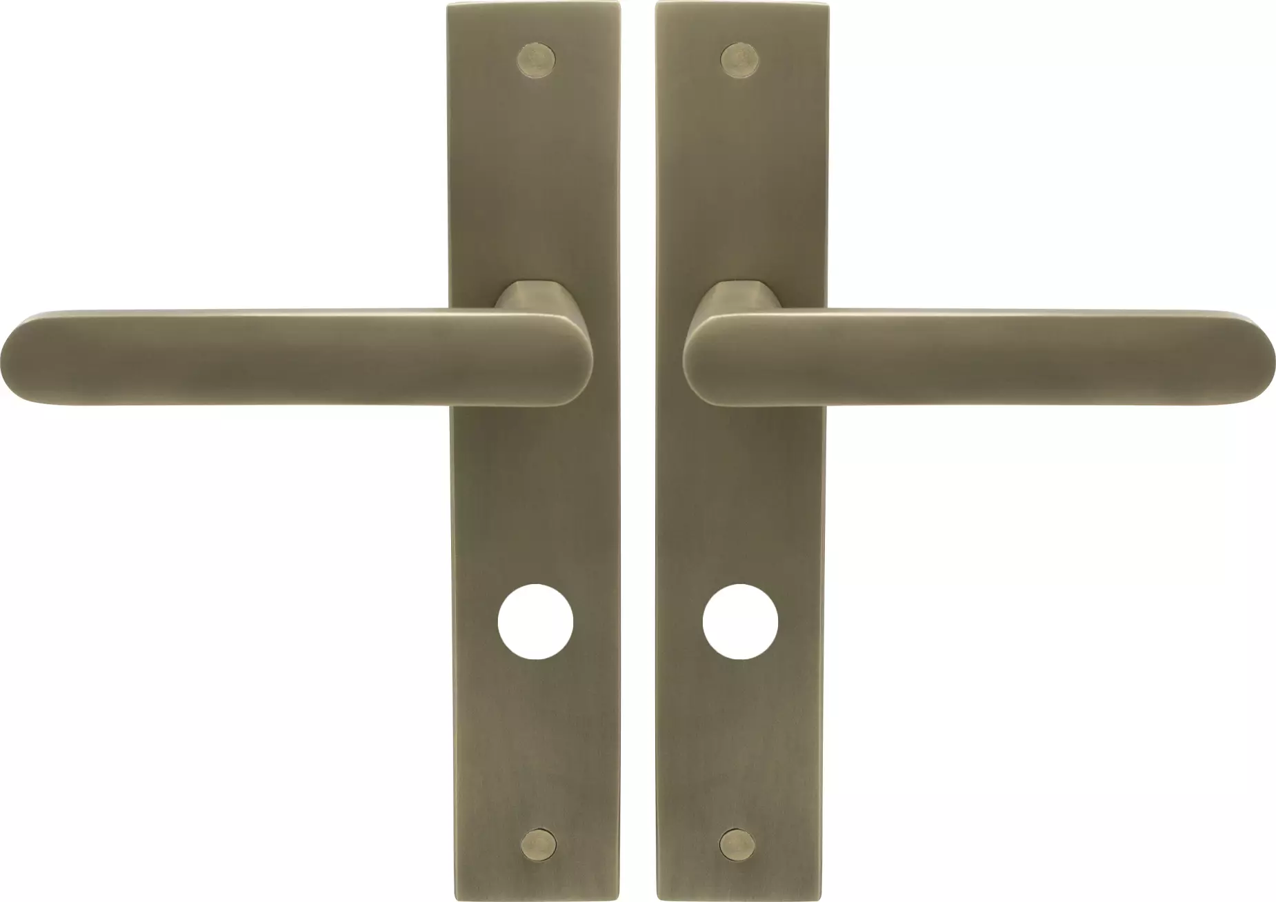 Modella - Longplate Privacy  Lever Set  - RB