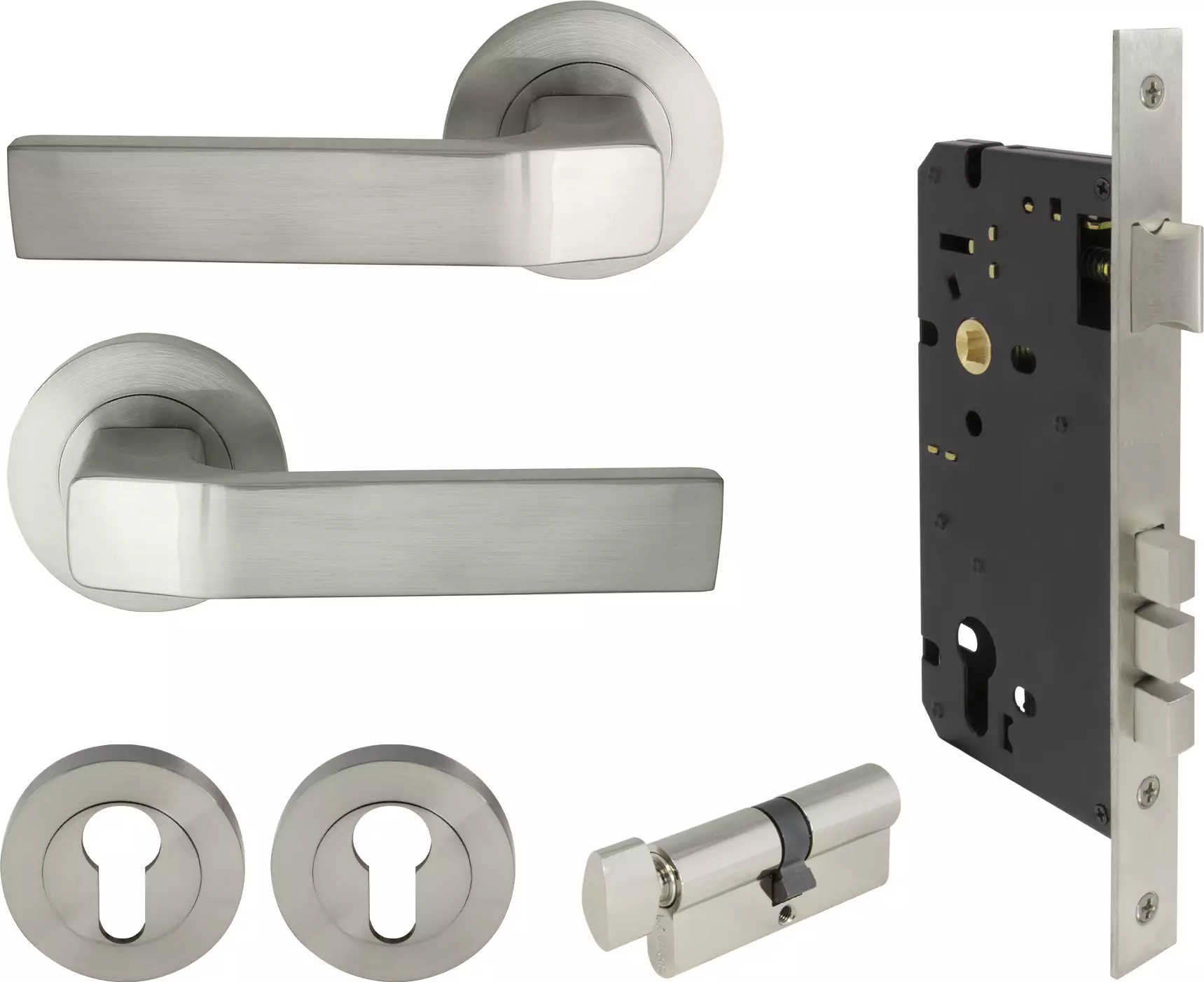 Qube - Round Rose K/T Entrance Set - BN